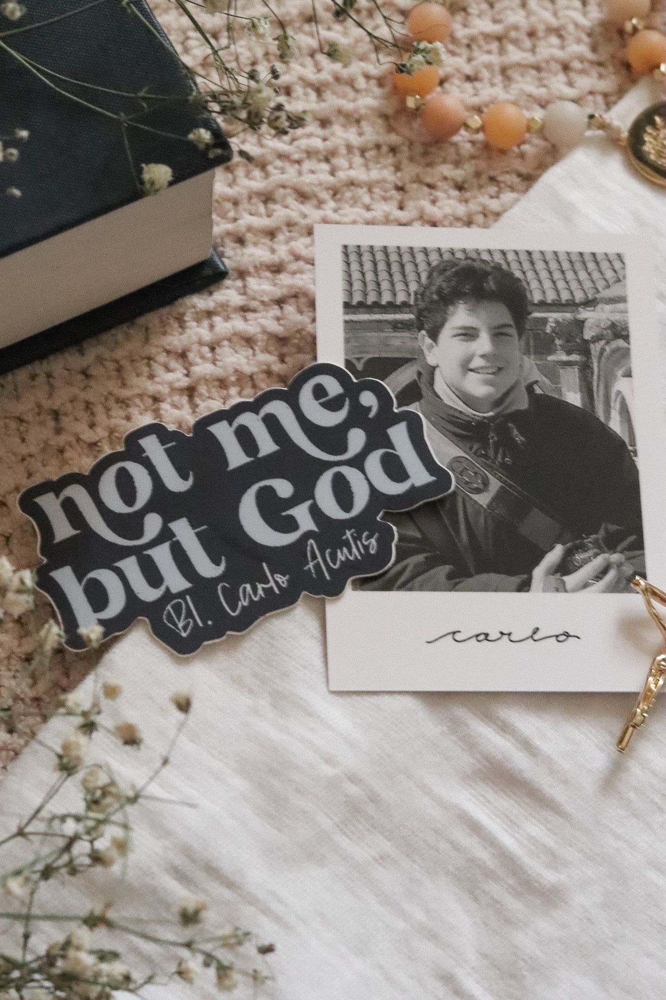 Not Me, But God - Catholic Sticker