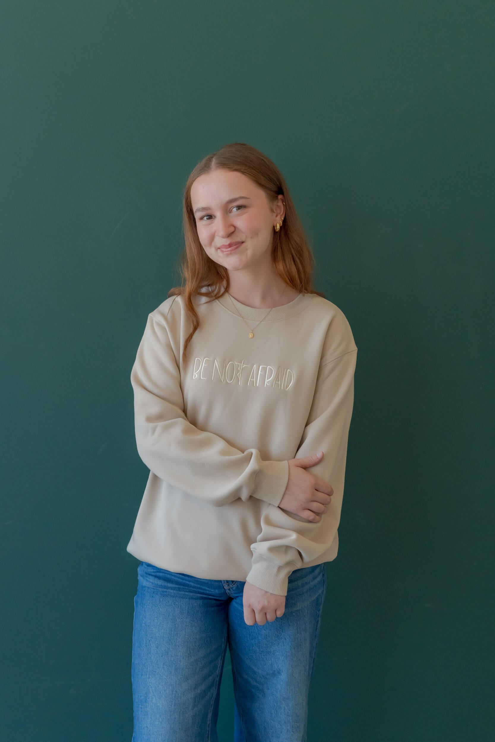 Be Not Afraid Catholic crewneck