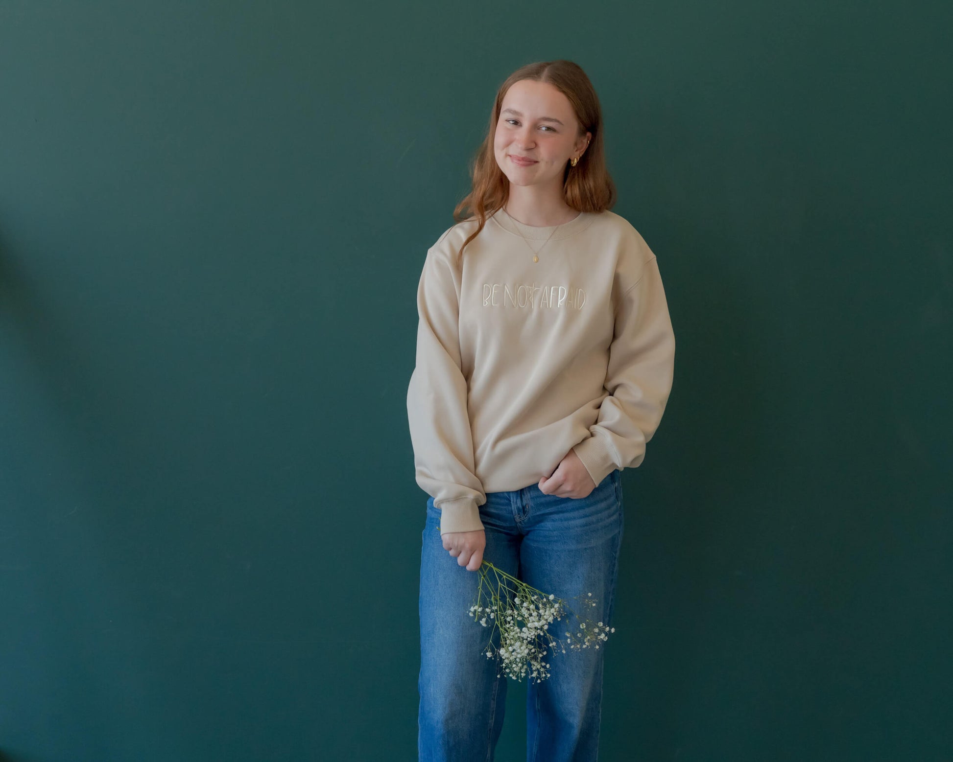 Be Not Afraid Catholic crewneck