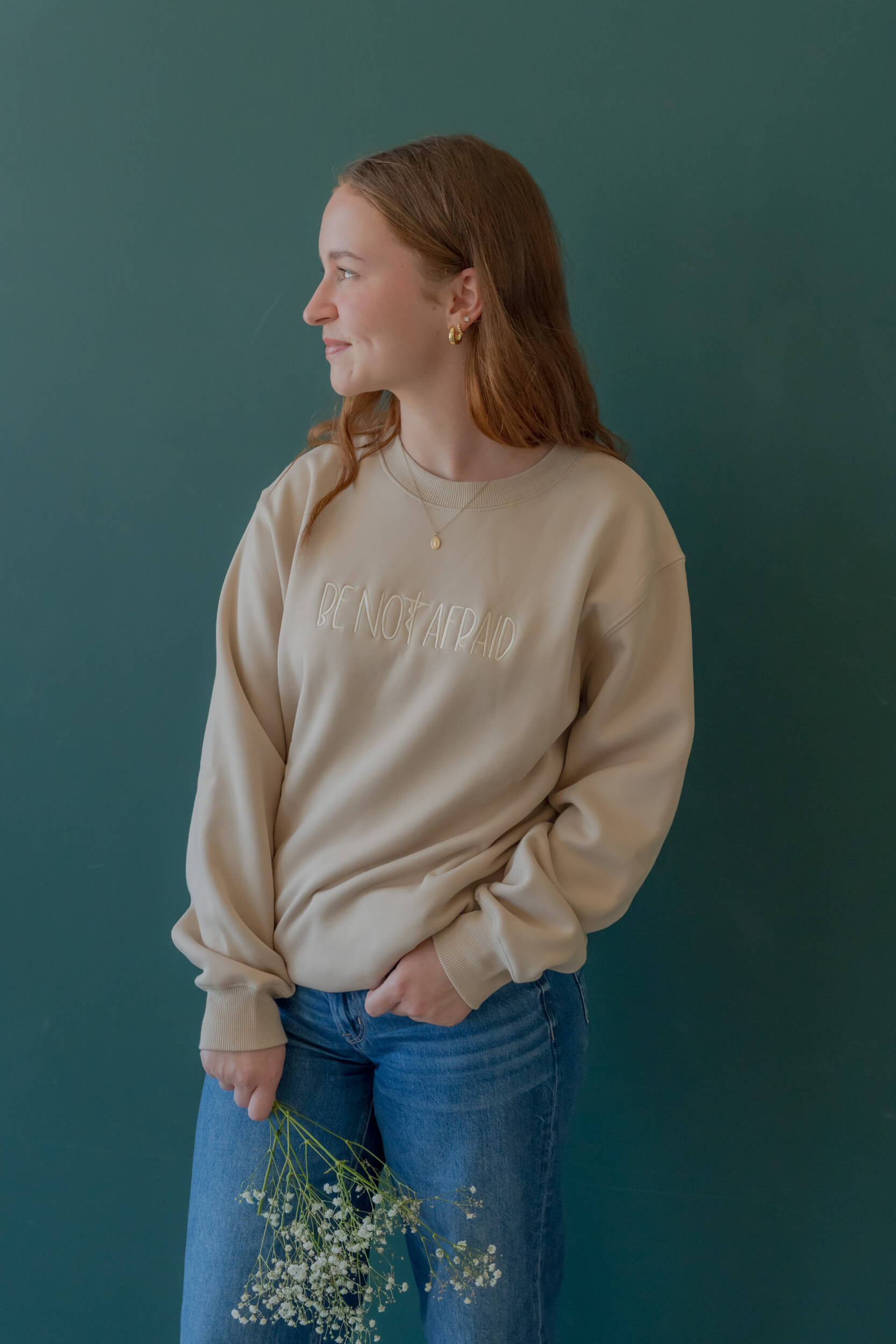 Be Not Afraid Catholic crewneck