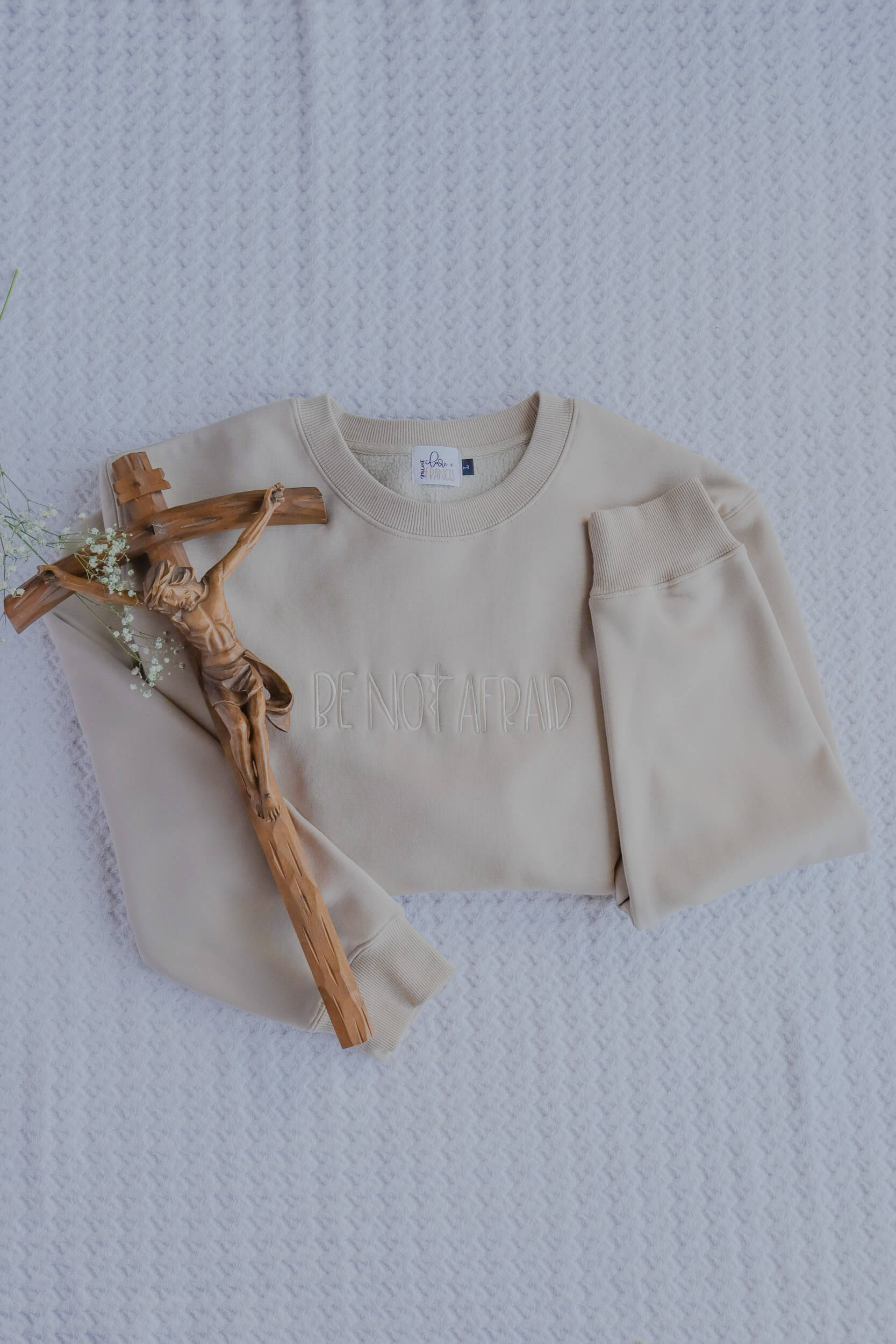 Be Not Afraid Catholic crewneck