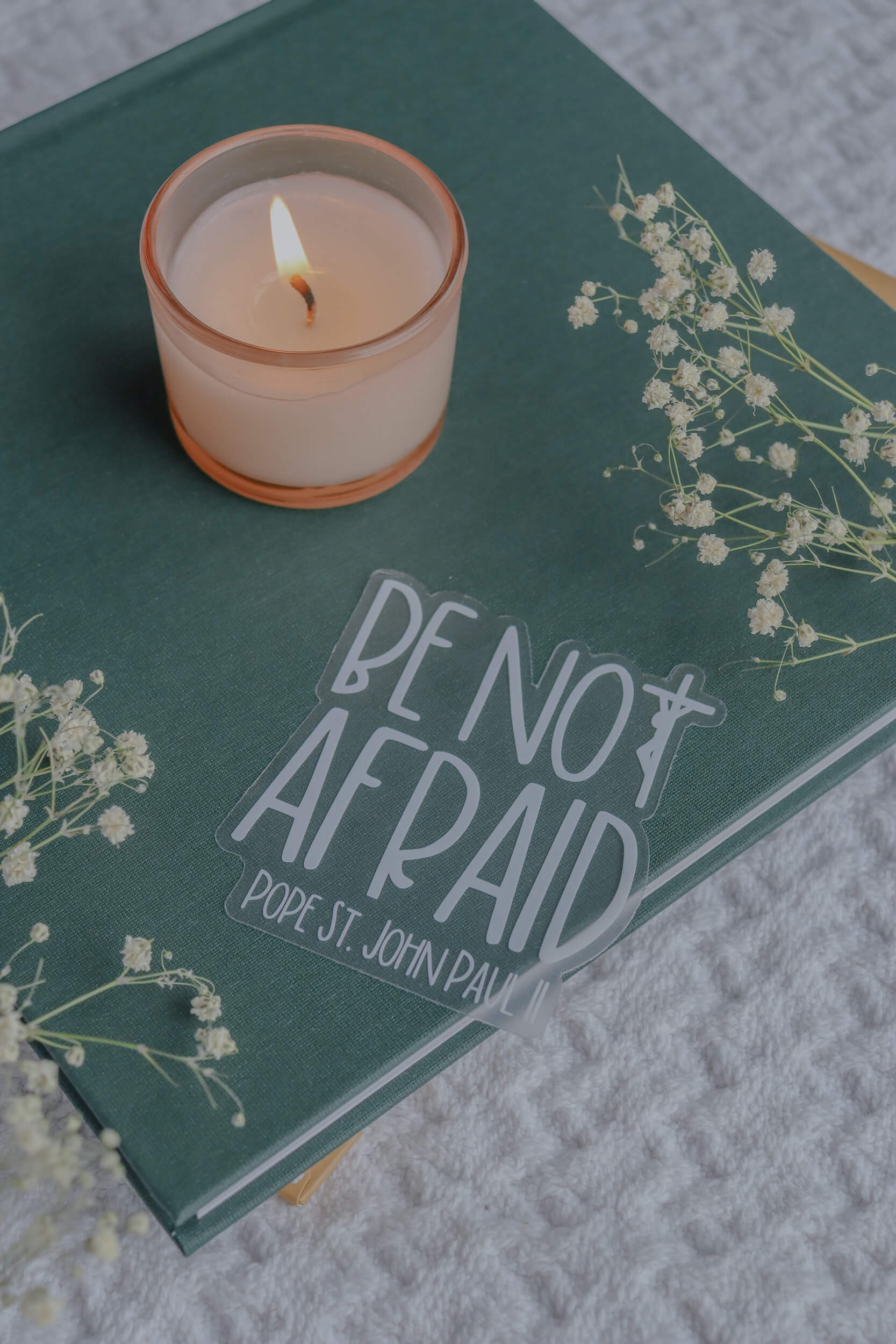 CLEAR Be Not Afraid - JPII Sticker