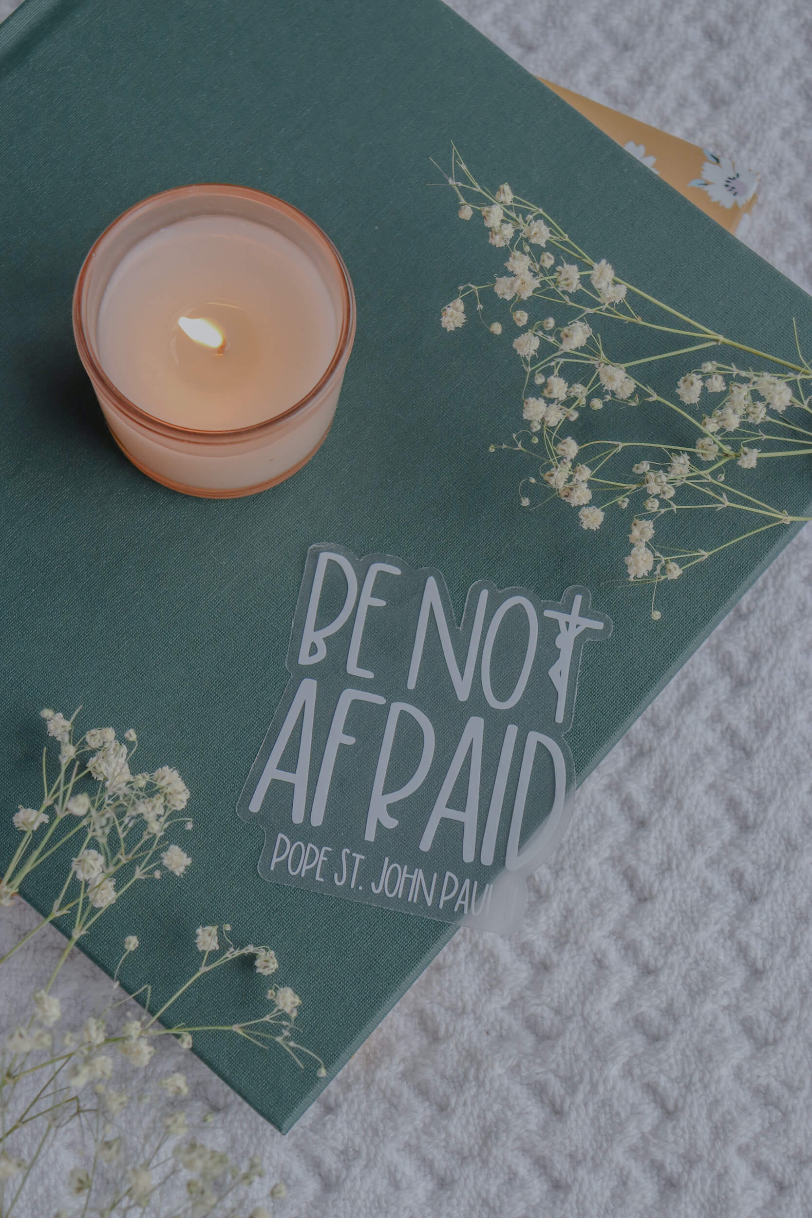 CLEAR Be Not Afraid - JPII Sticker