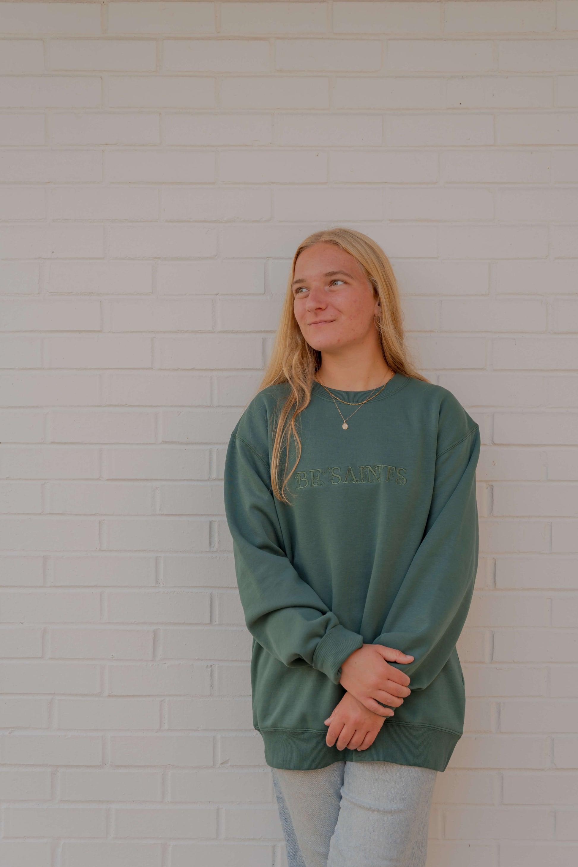 Be Saints Catholic crewneck