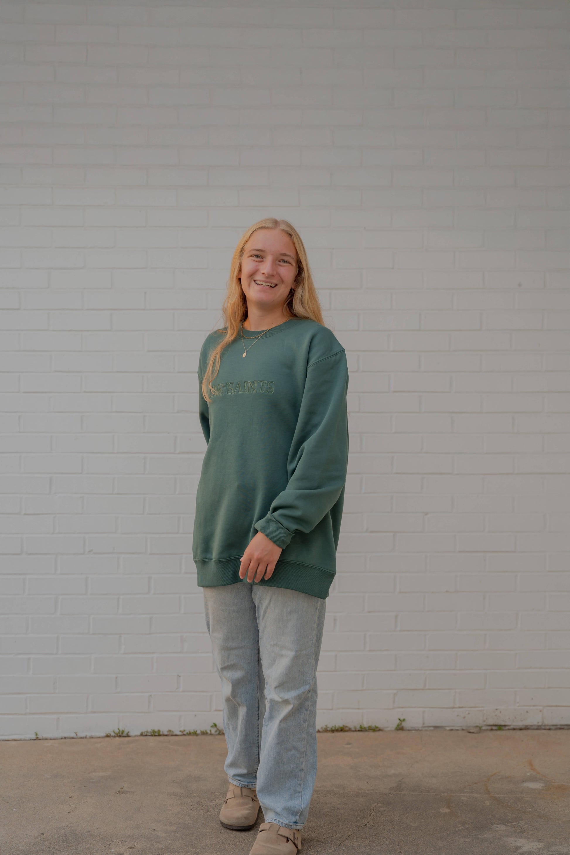 Be Saints Catholic crewneck