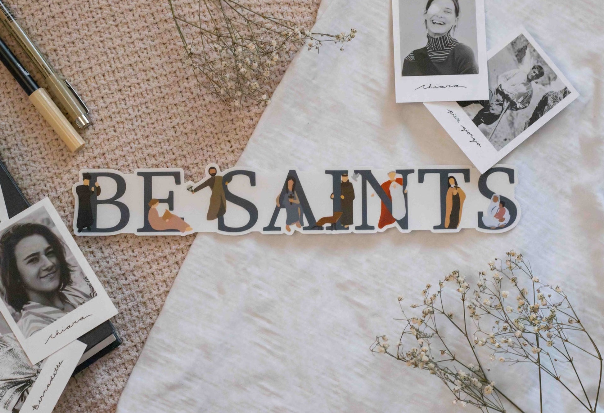 LARGE Be Saints - Catholic Vinyl Sticker