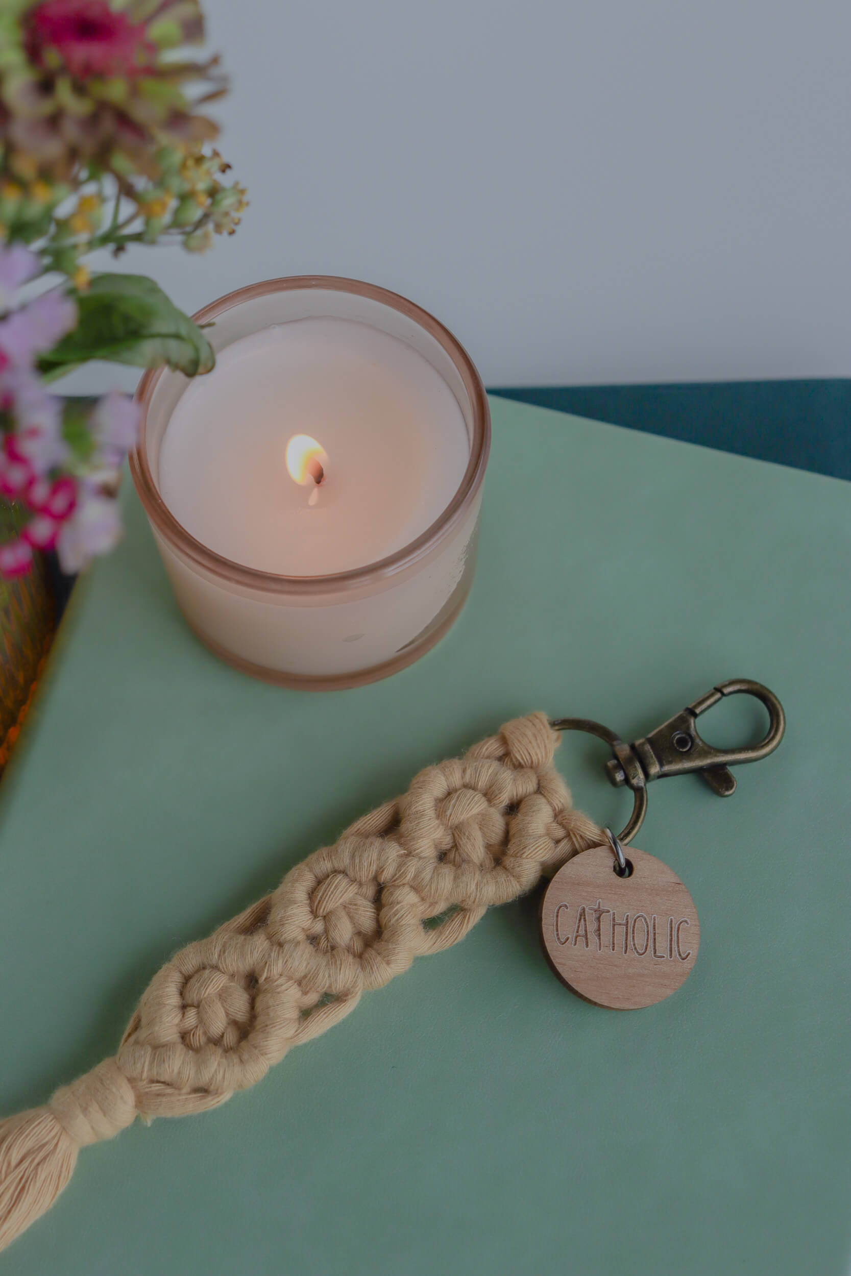 Catholic - Catholic Macrame Keychain