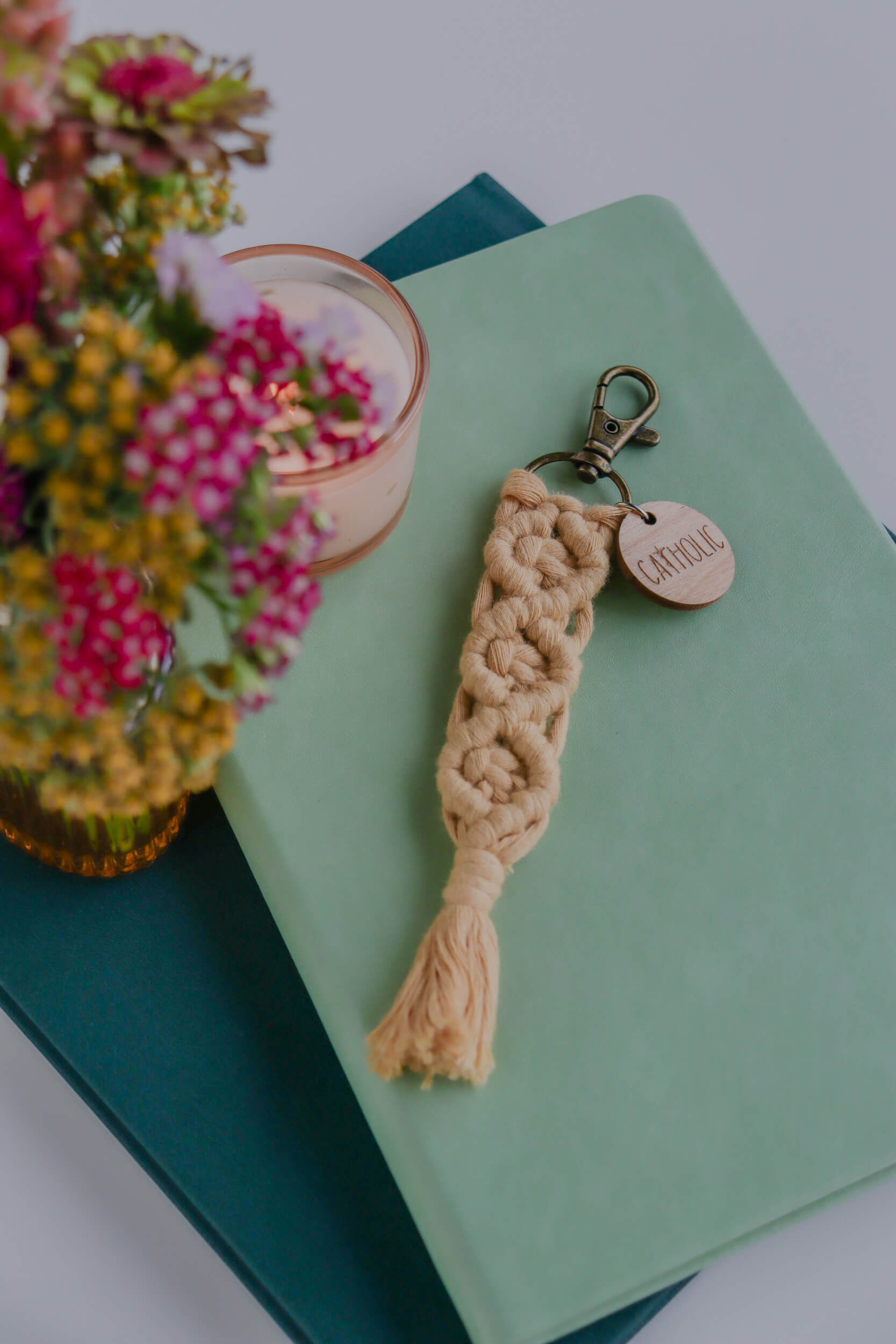 Catholic - Catholic Macrame Keychain