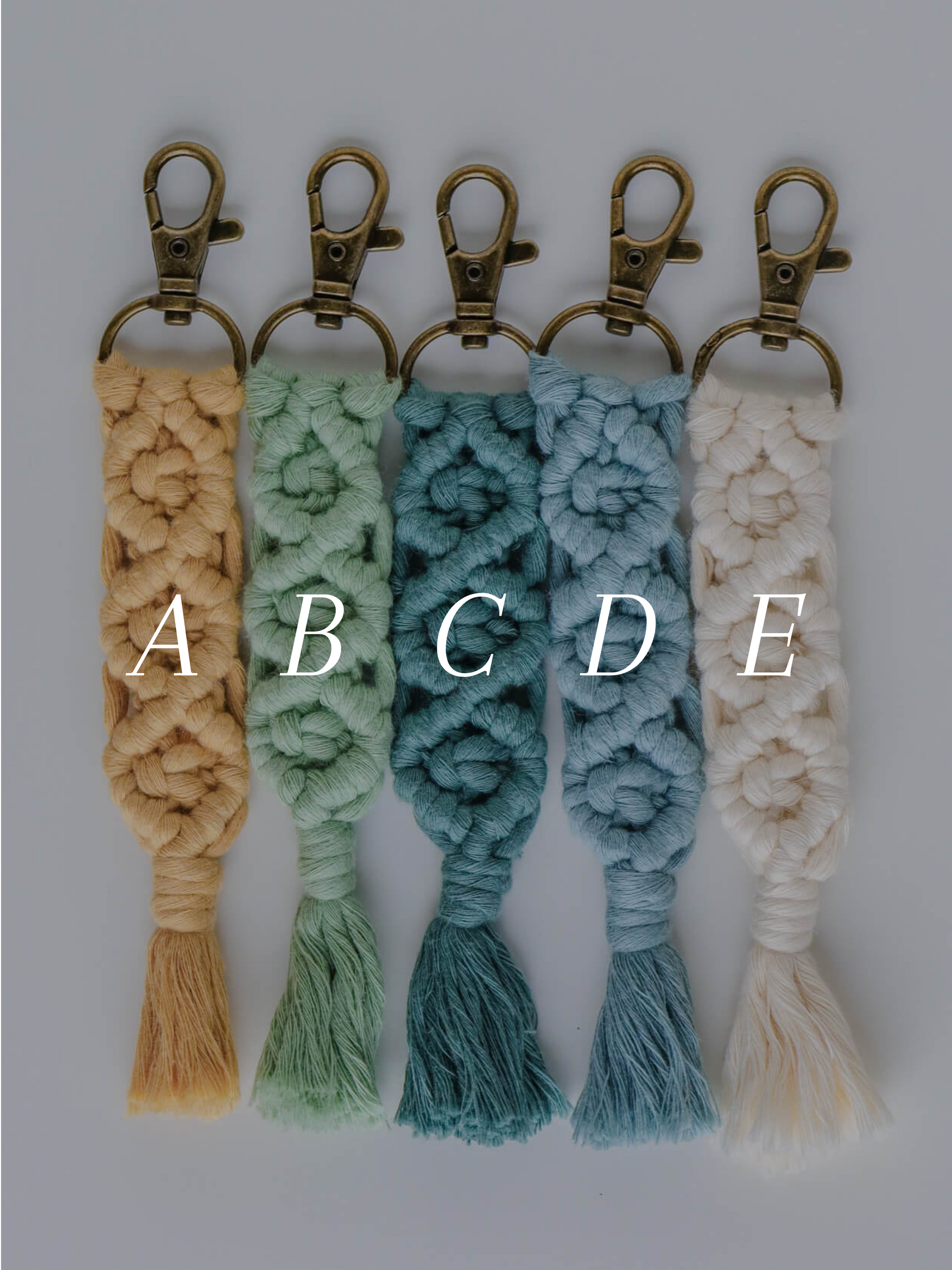 Catholic Macrame Keychain - BUILD YOUR OWN