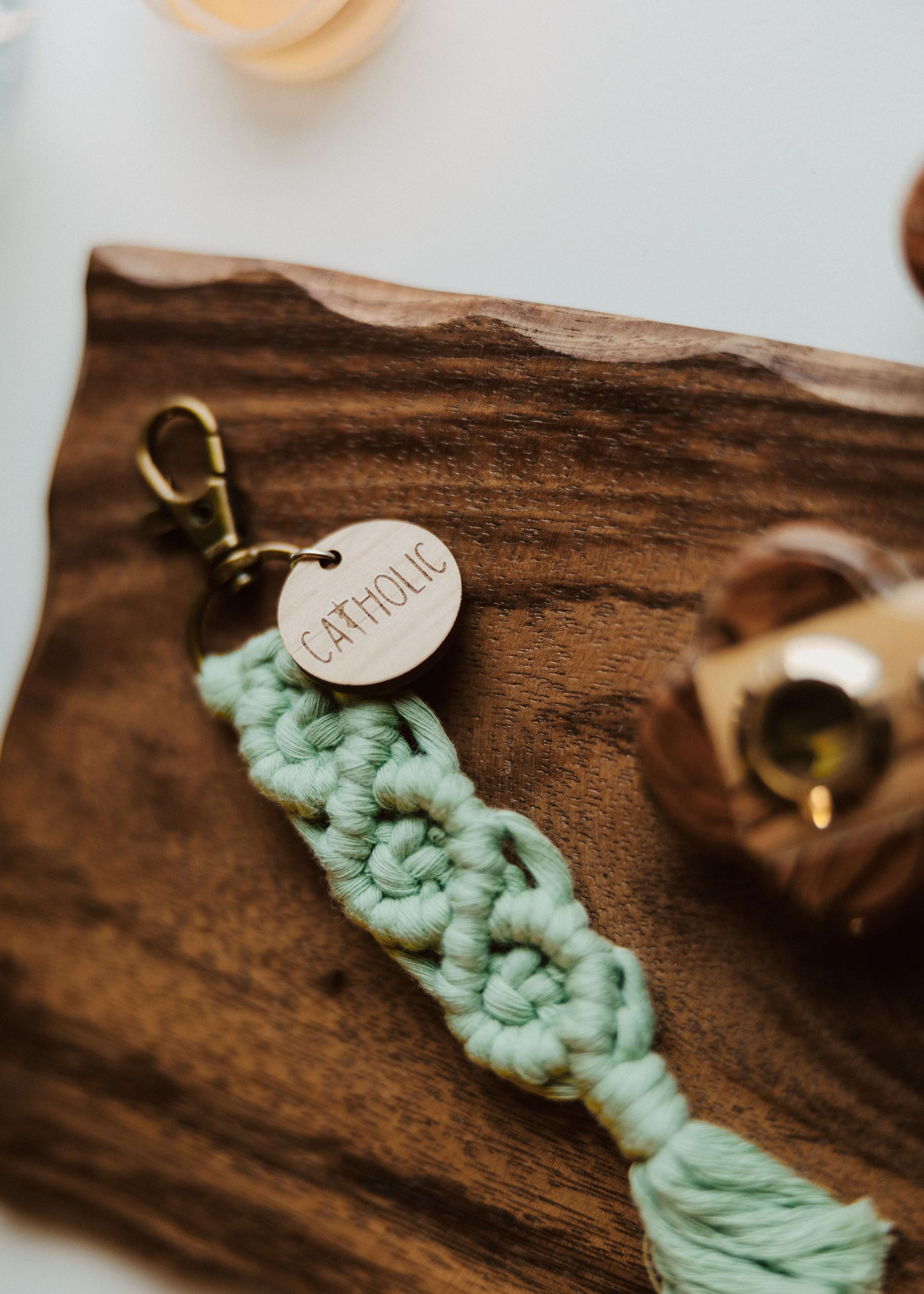 Catholic - Catholic Macrame Keychain