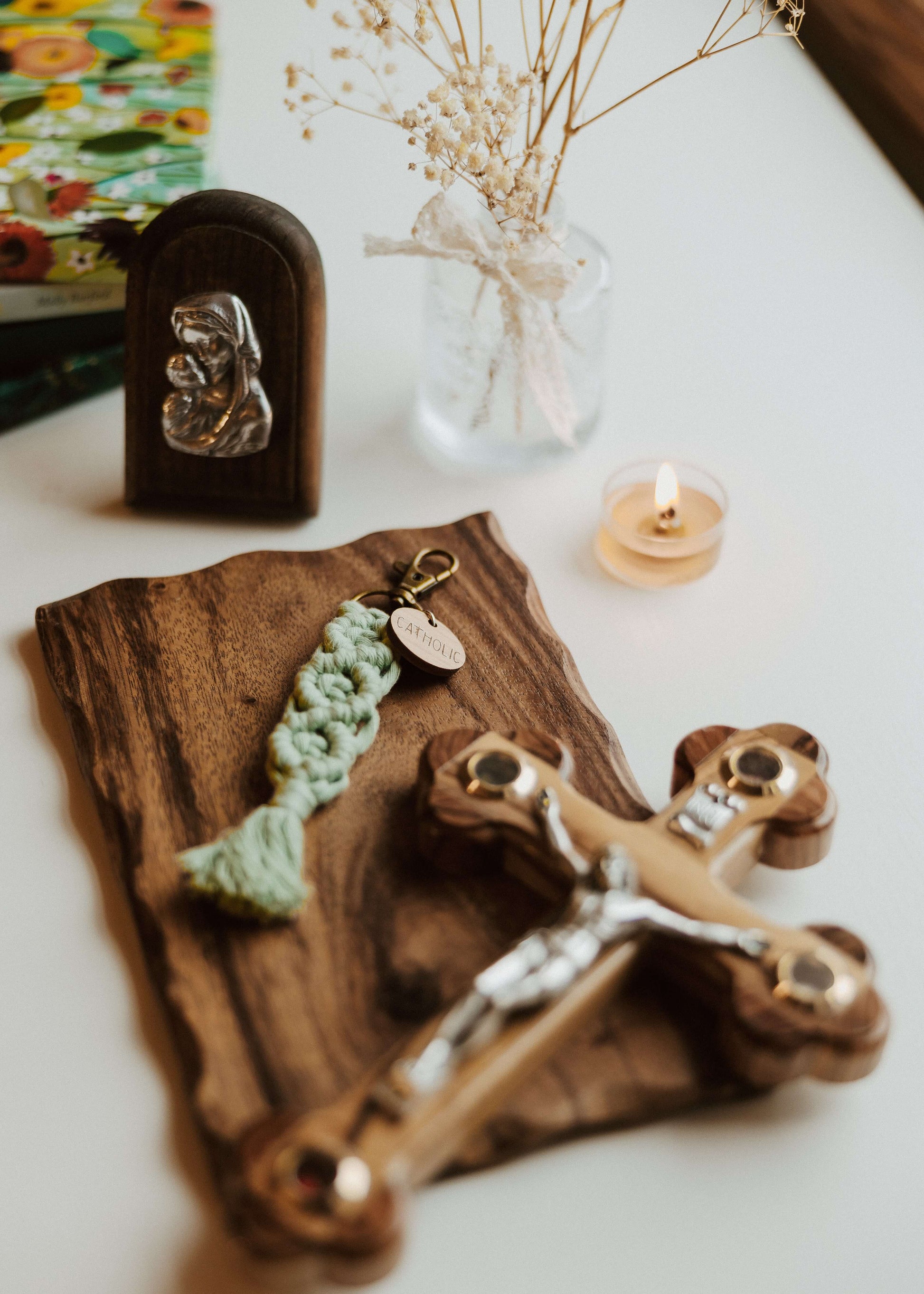 Catholic - Catholic Macrame Keychain