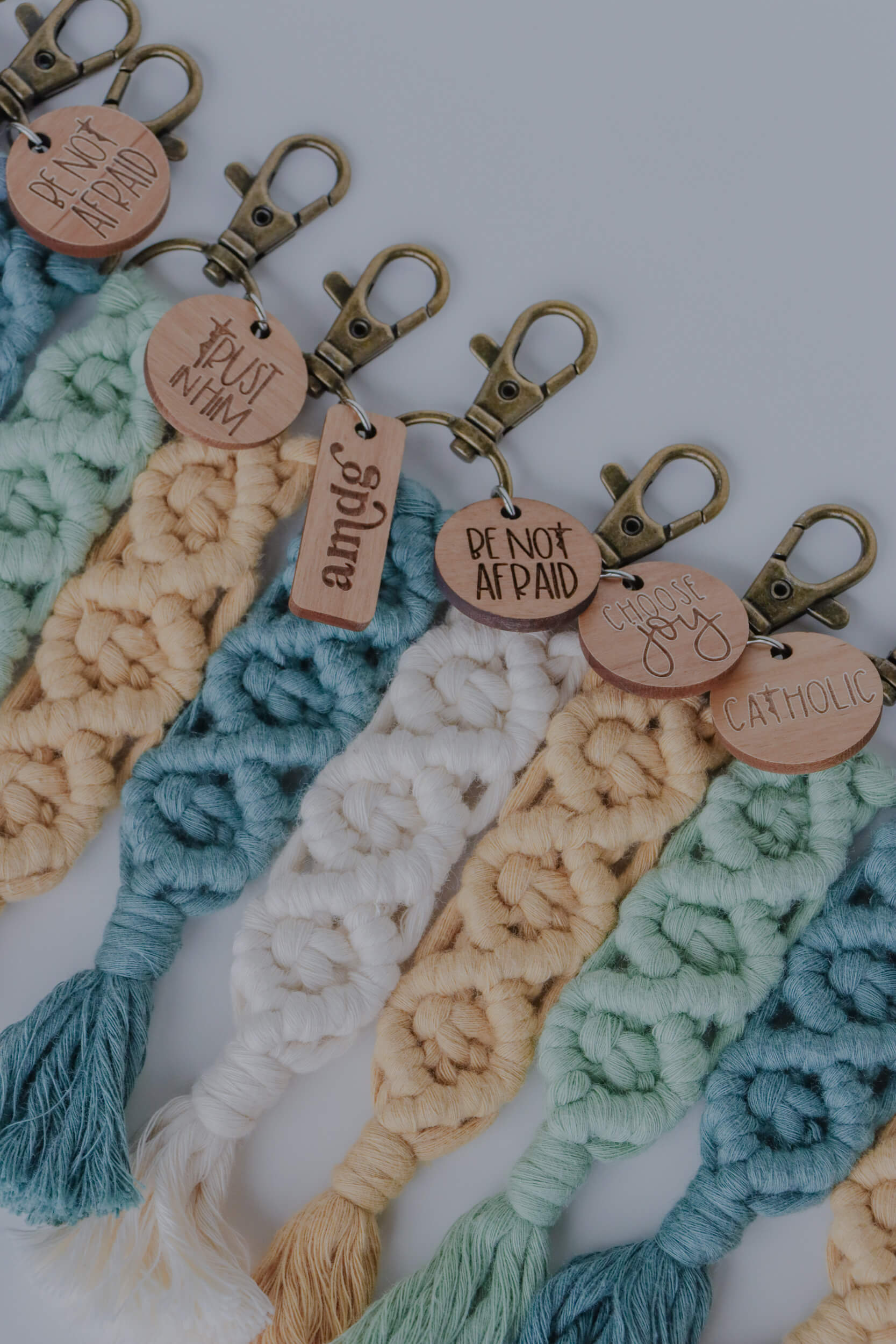 Catholic Macrame Keychain - BUILD YOUR OWN
