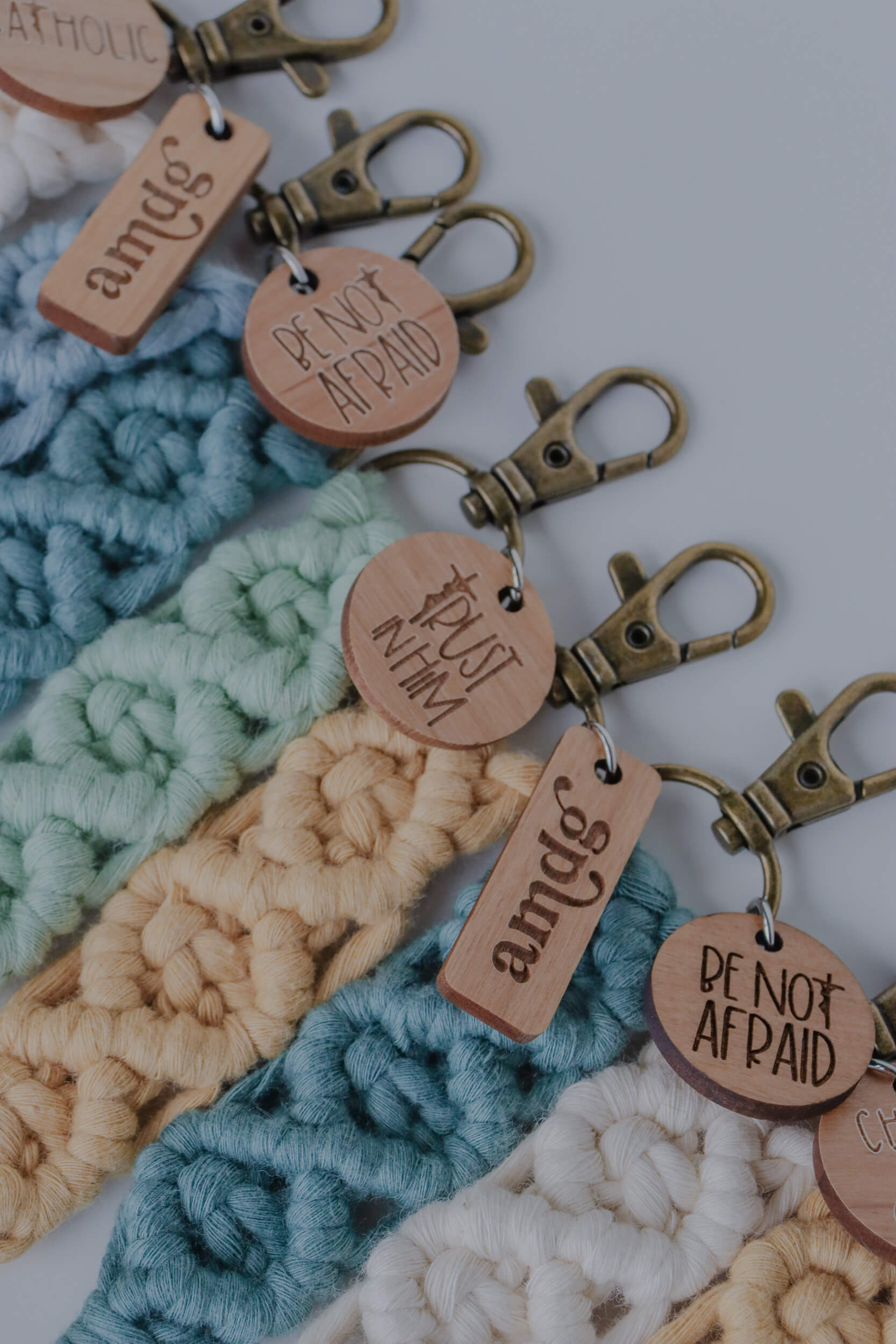 Catholic Macrame Keychain - BUILD YOUR OWN