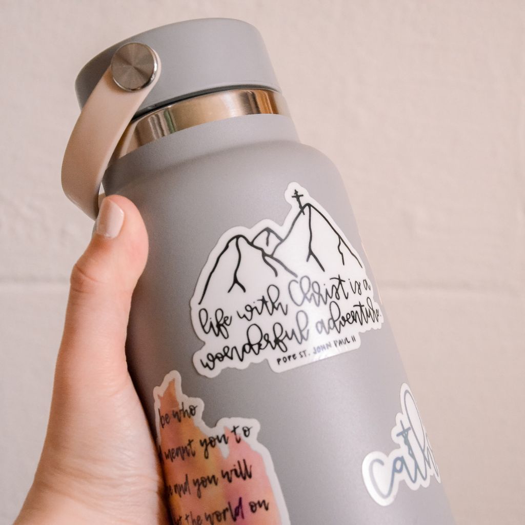 Catholic stickers for water bottle