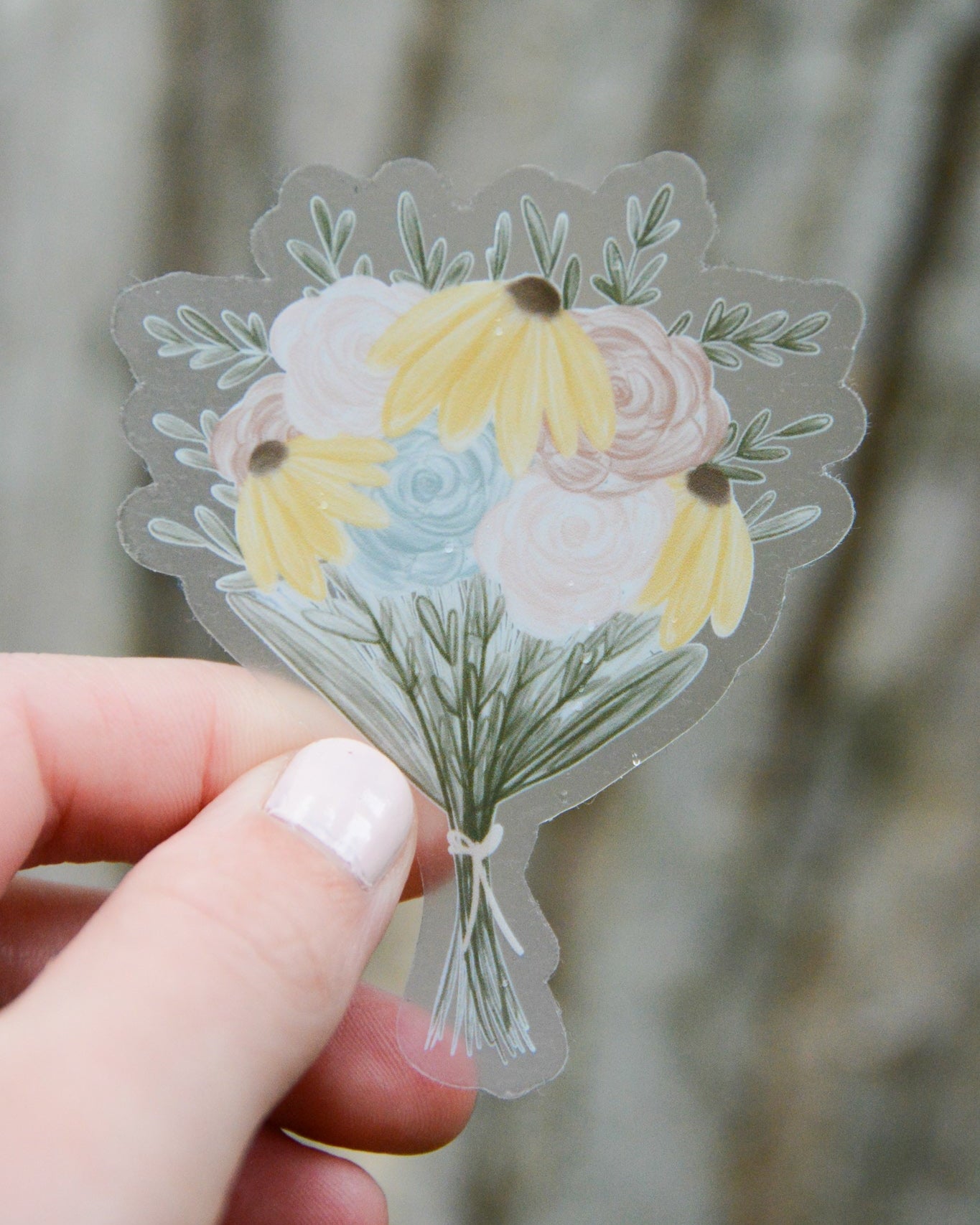 Floral Bouquet Vinyl Sticker
