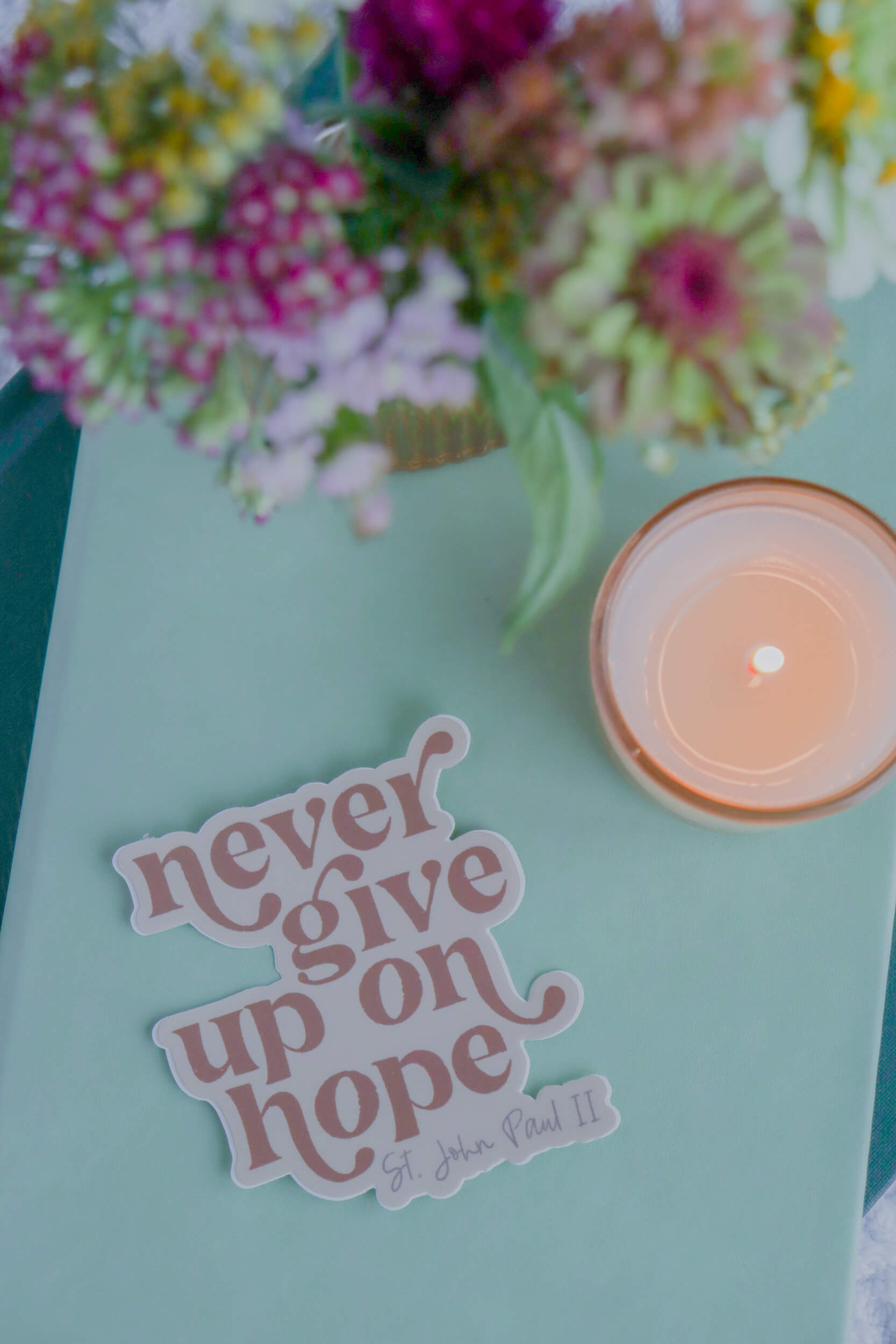 Never Give Up on Hope- JPII Sticker
