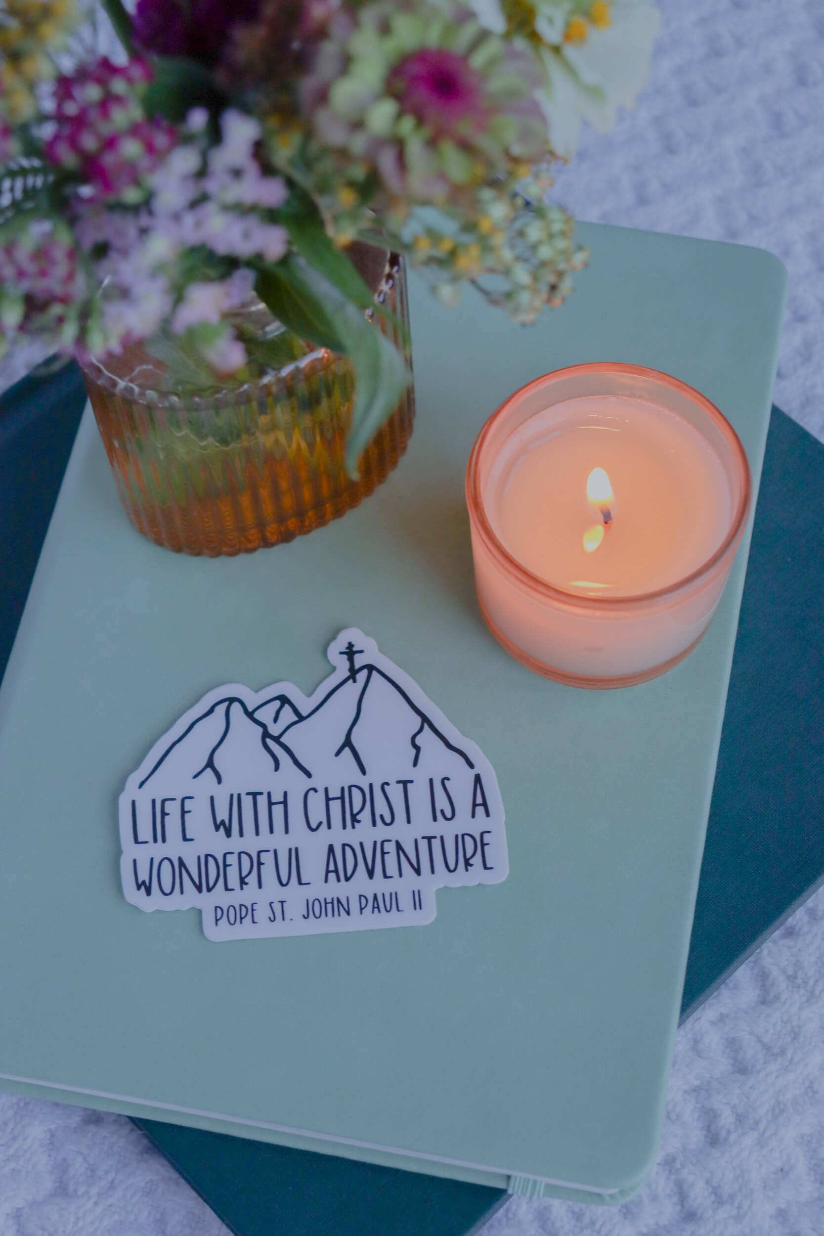 Life With Christ Sticker - MANUSCRIPT