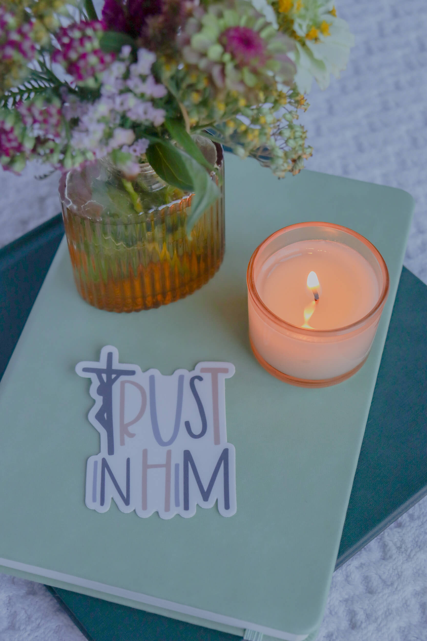 Trust in Him- Catholic Sticker- THERESE