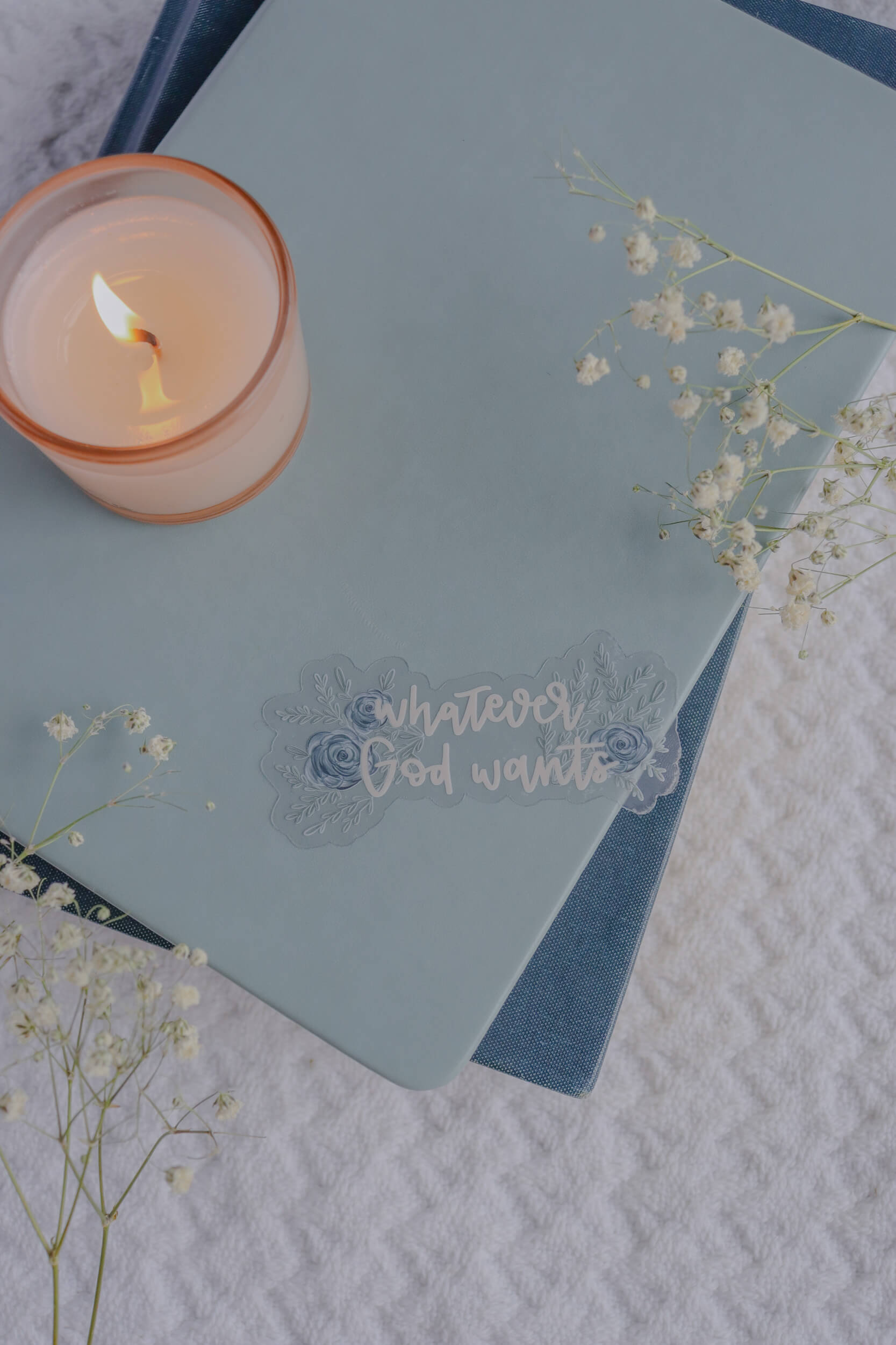 Whatever God Wants - Clear Sticker