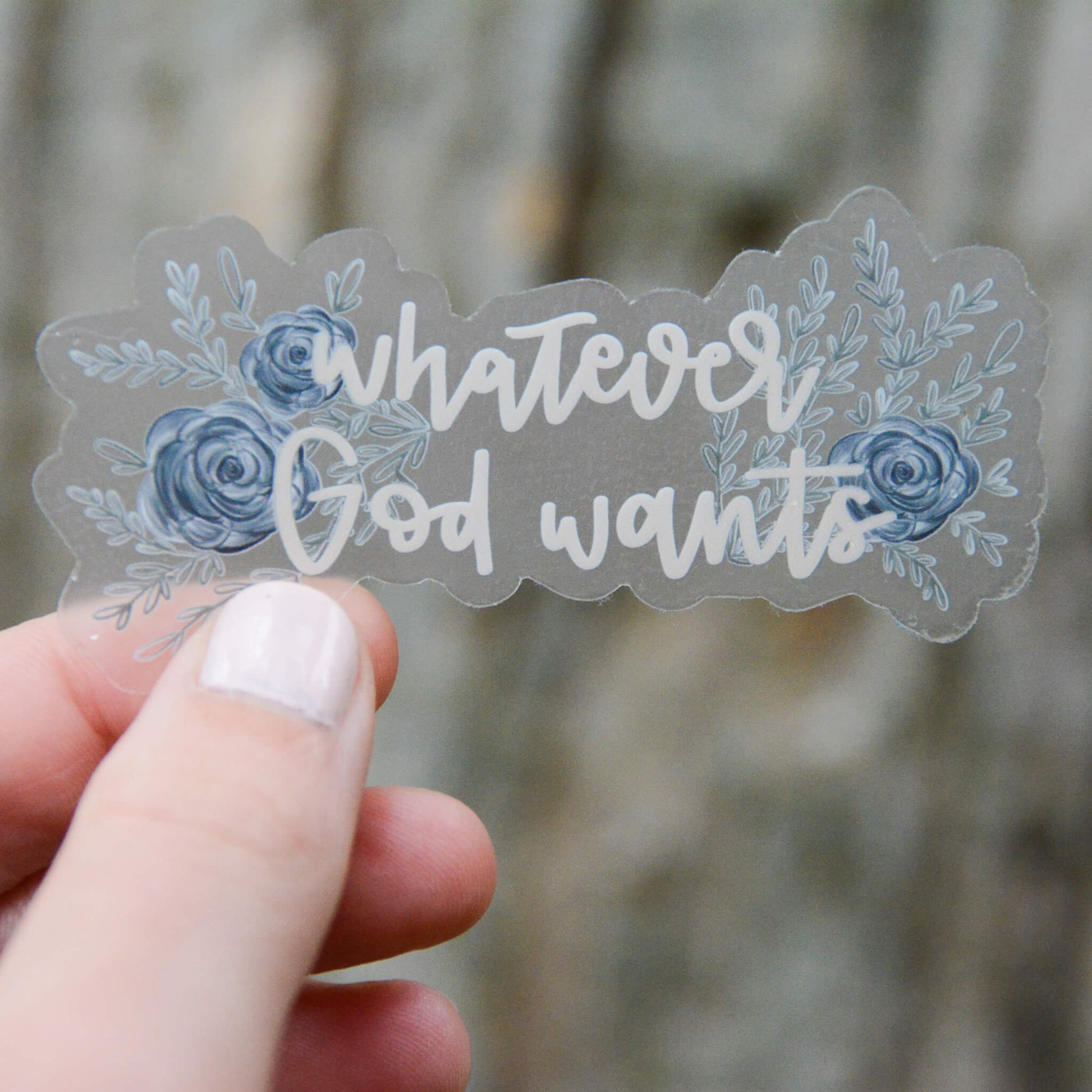 5 Pack- Catholic Floral Vinyl Stickers