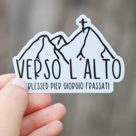 SECONDS Verso L'Alto - Giorgio Frassati Sticker