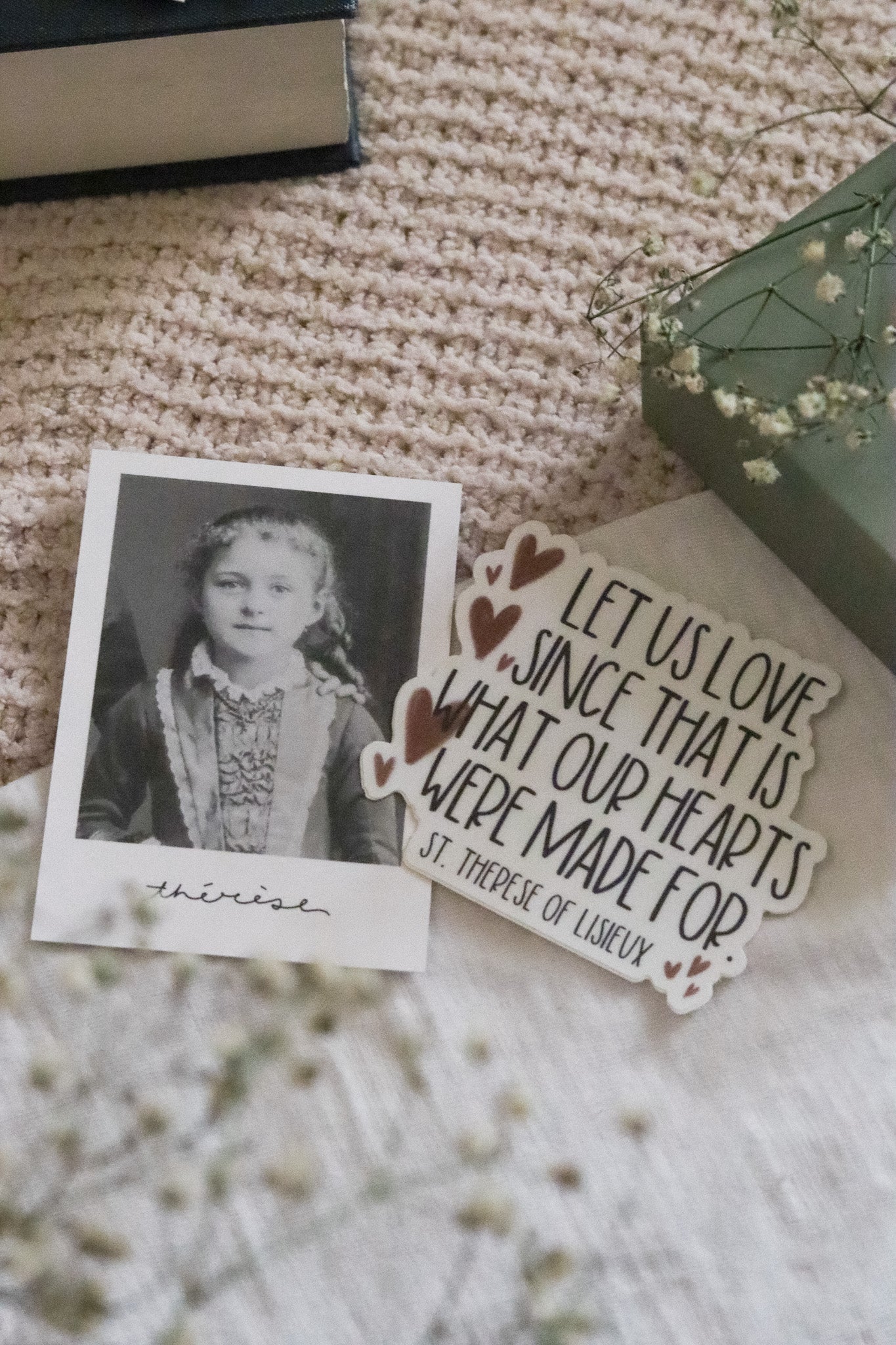 Let us love - St. Therese Vinyl Sticker