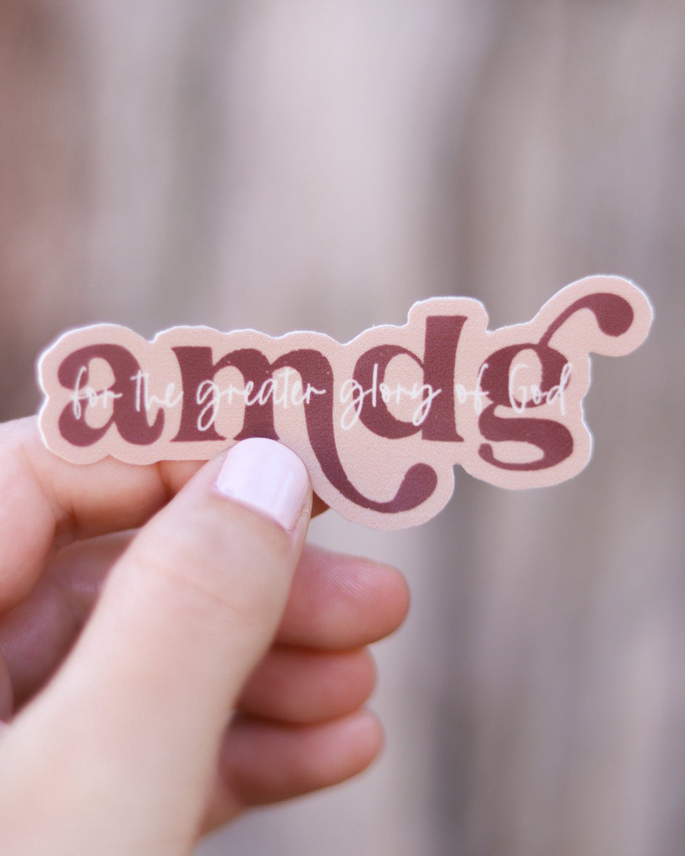 AMDG - Glory of God Catholic Sticker