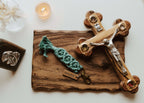 AMDG - Catholic Macrame Keychain
