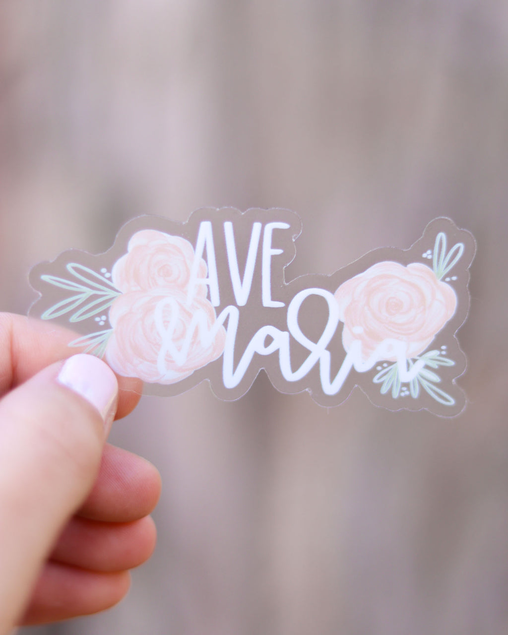 Ave Maria - Catholic Vinyl Sticker