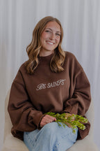 Be Saints mock neck - BROWN