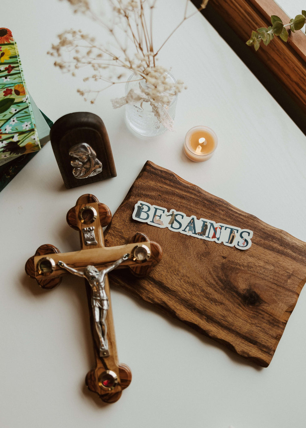 Be Saints - Catholic Vinyl Sticker
