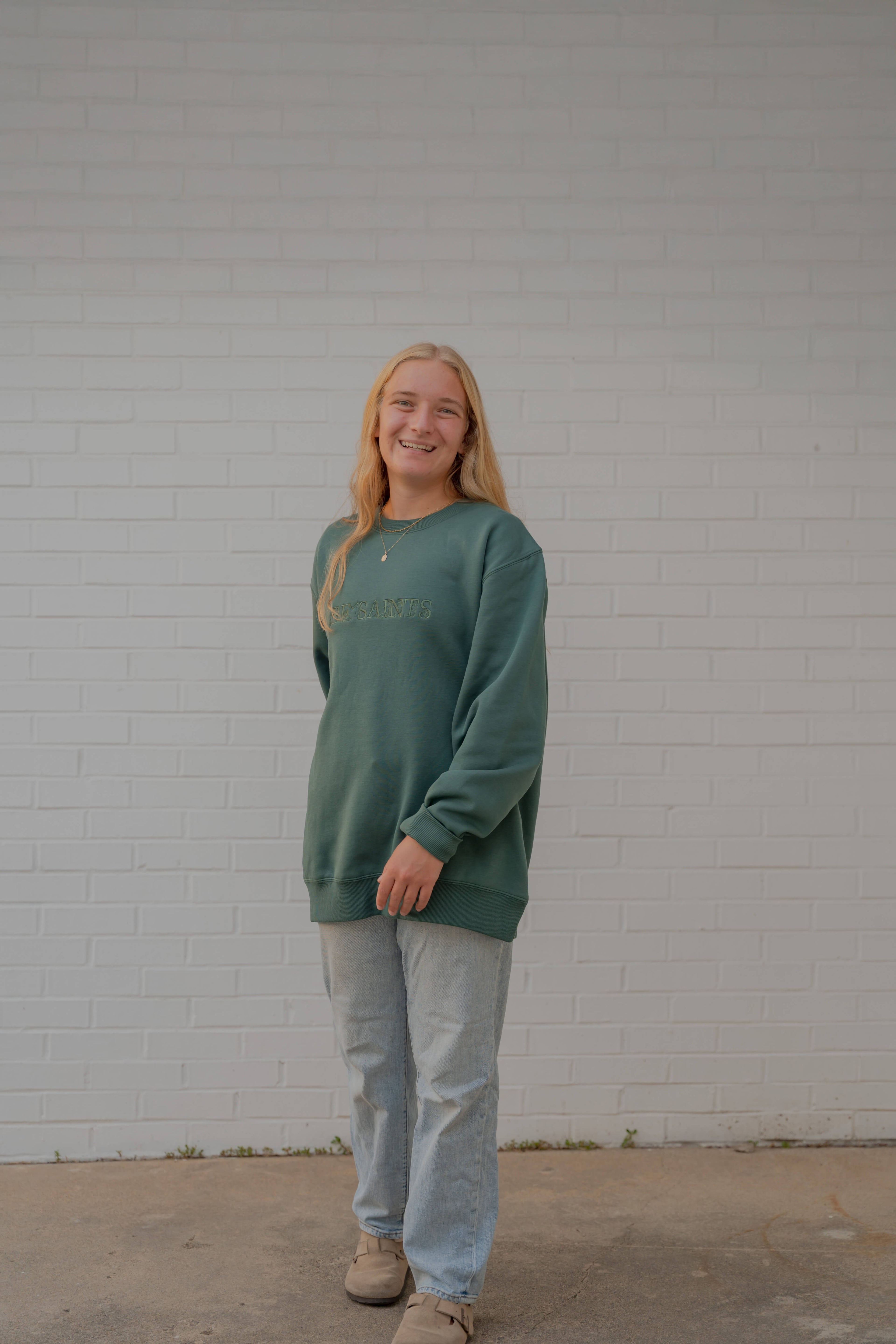 Be Saints Catholic crewneck