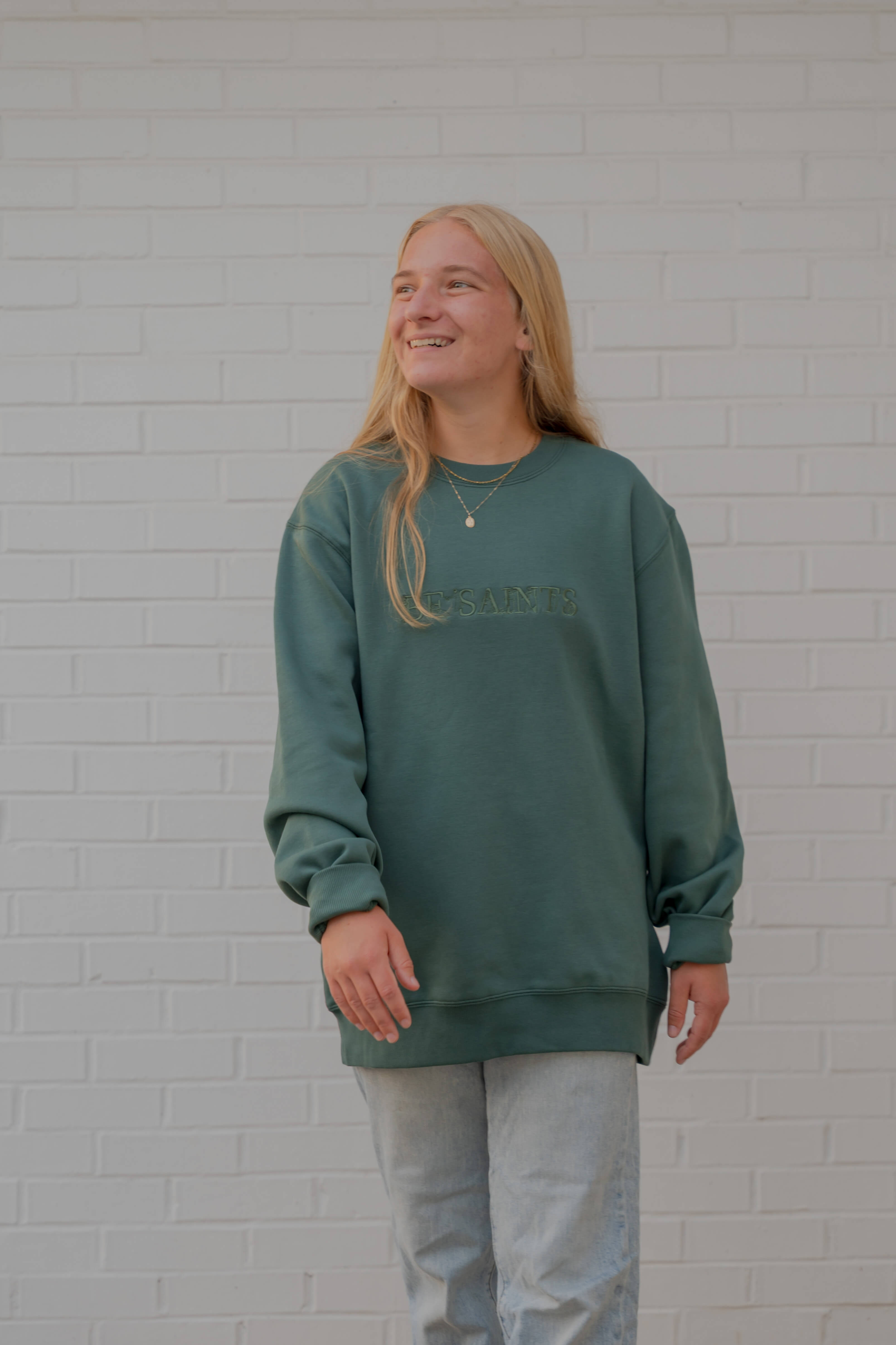 Be Saints Catholic crewneck