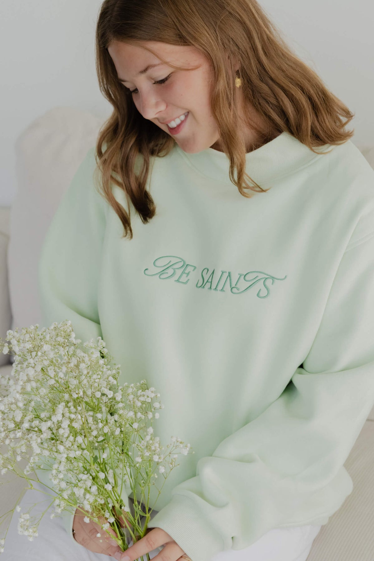 Be Saints mock neck - GREEN