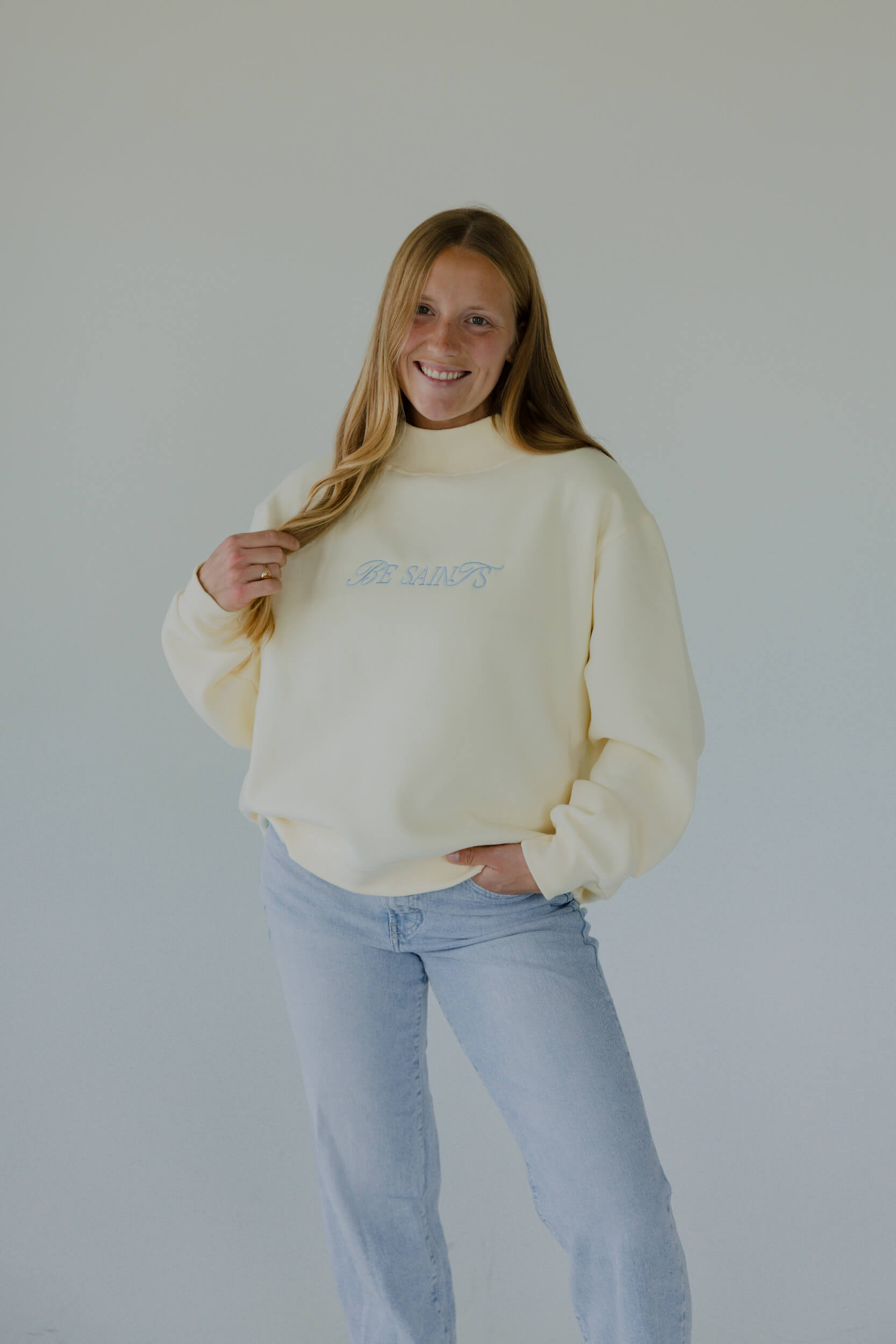Be Saints mock neck - YELLOW