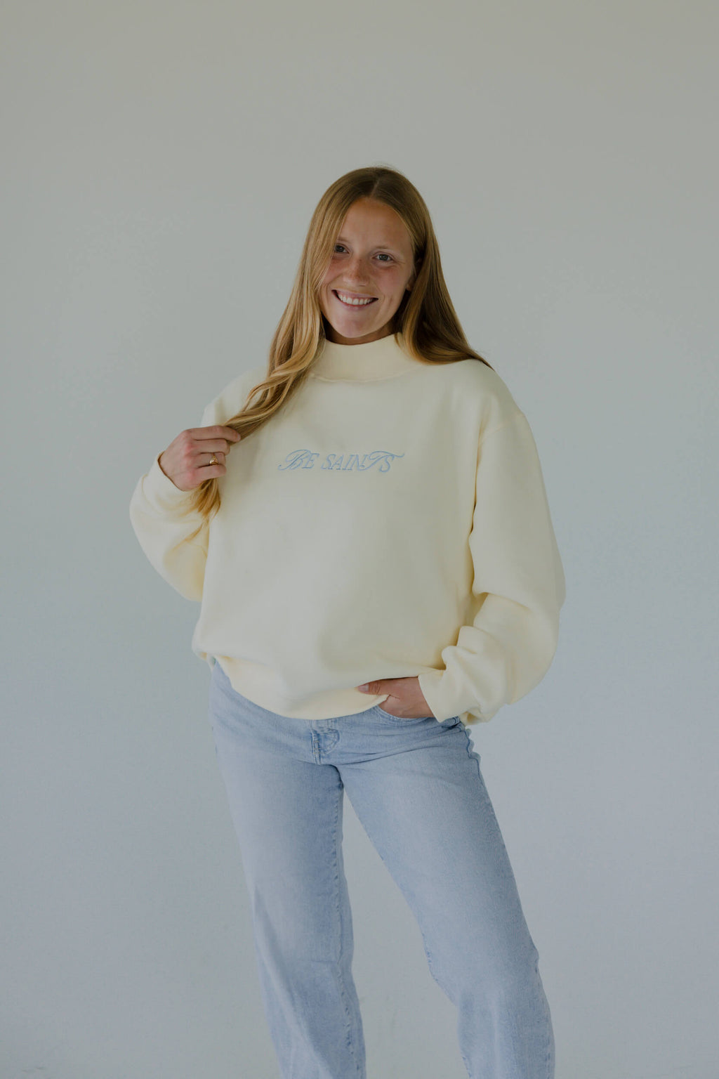 Be Saints mock neck - YELLOW