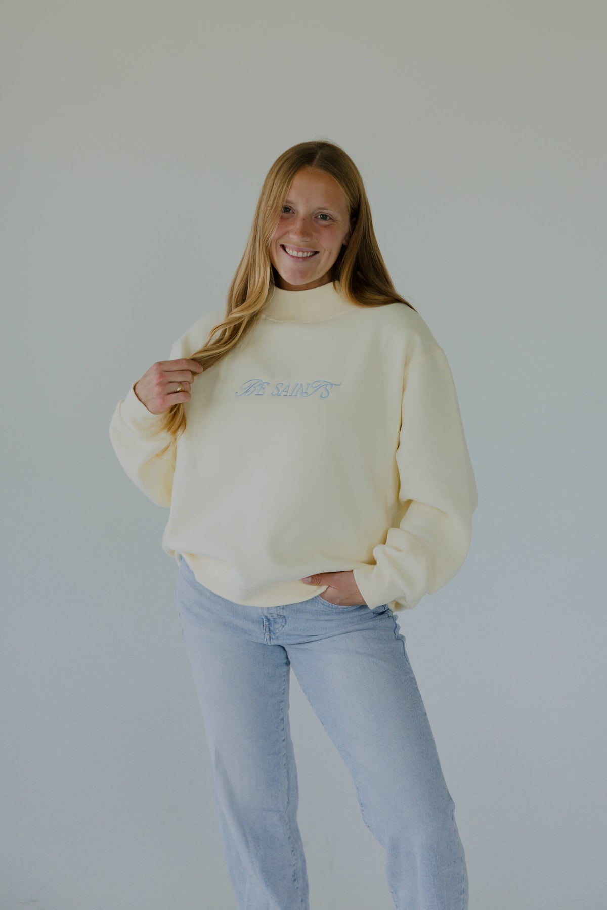 Be Saints mock neck - YELLOW
