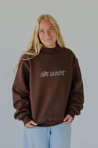 Be Saints mock neck - BROWN