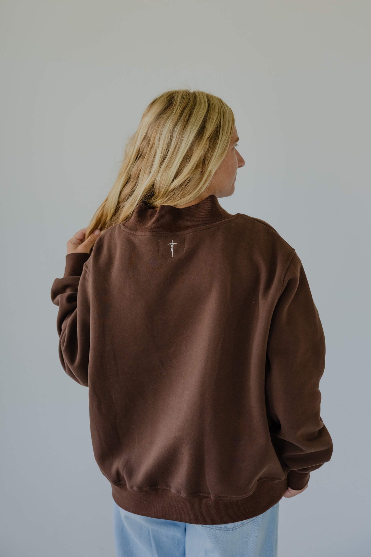 Be Saints mock neck - BROWN