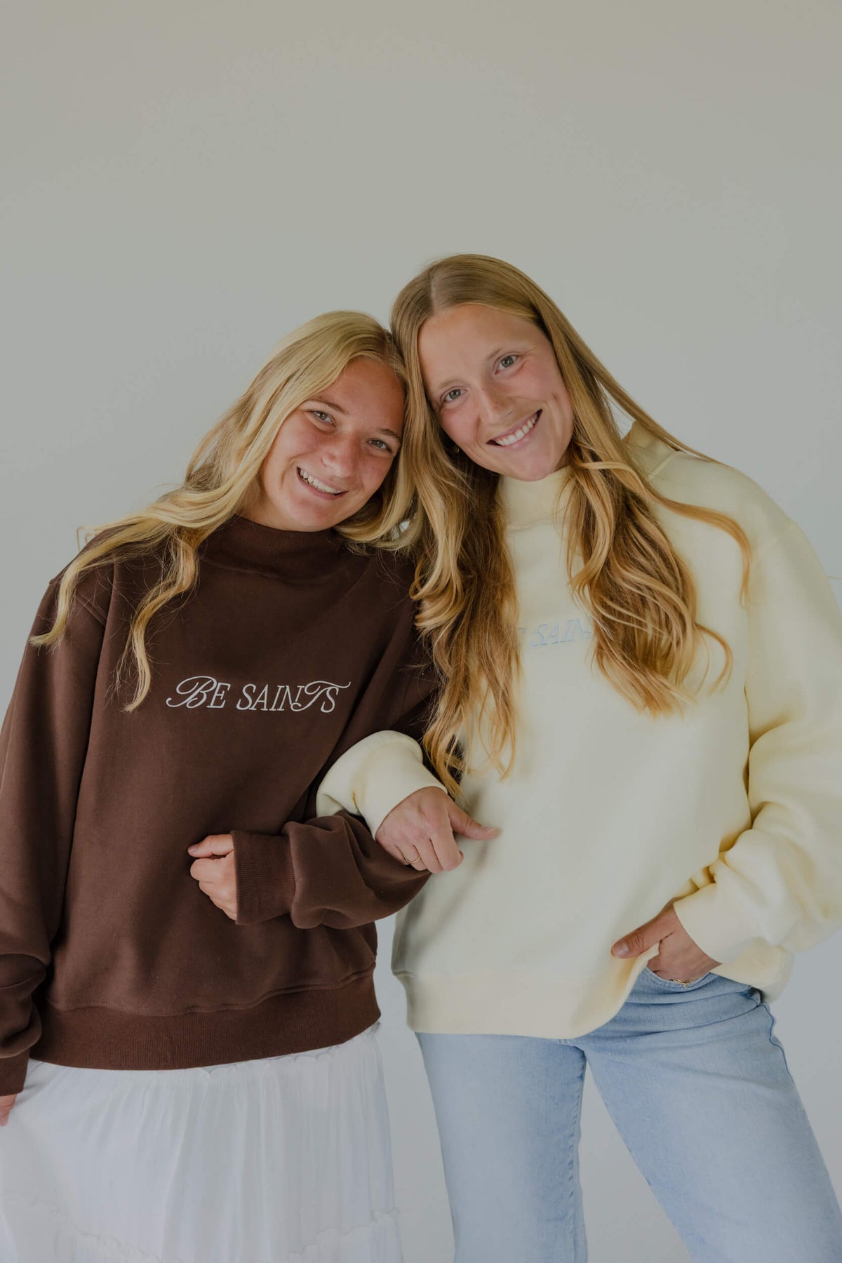 Be Saints mock neck - BROWN