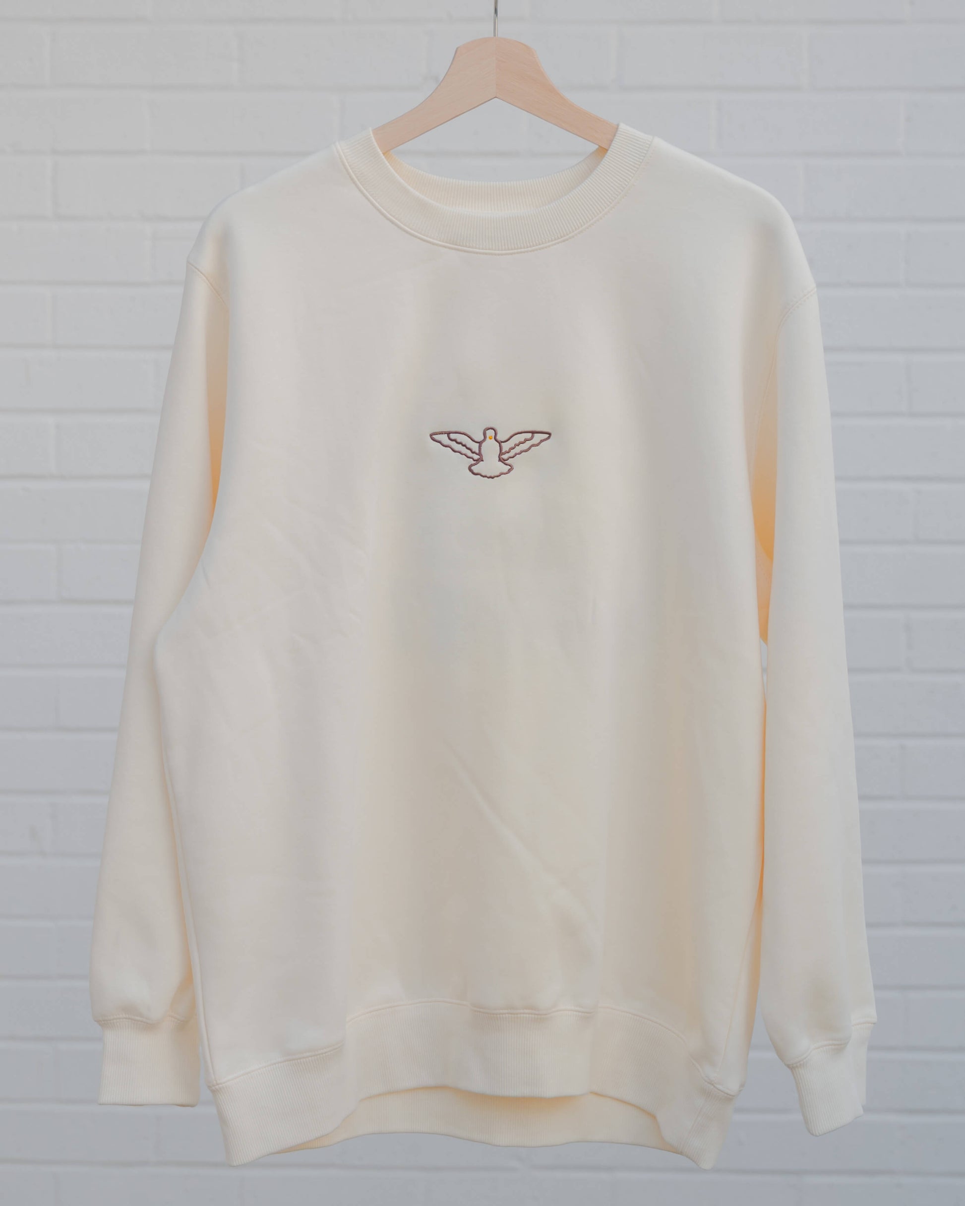Come Holy Spirit Catholic crewneck - CREAM