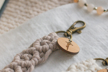 Crucifixion- Catholic Wood Keychain