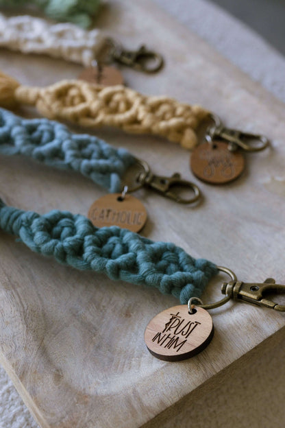 Catholic Macrame Keychain - BUILD YOUR OWN