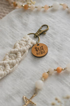 Trust in Him - Catholic Macrame Keychain