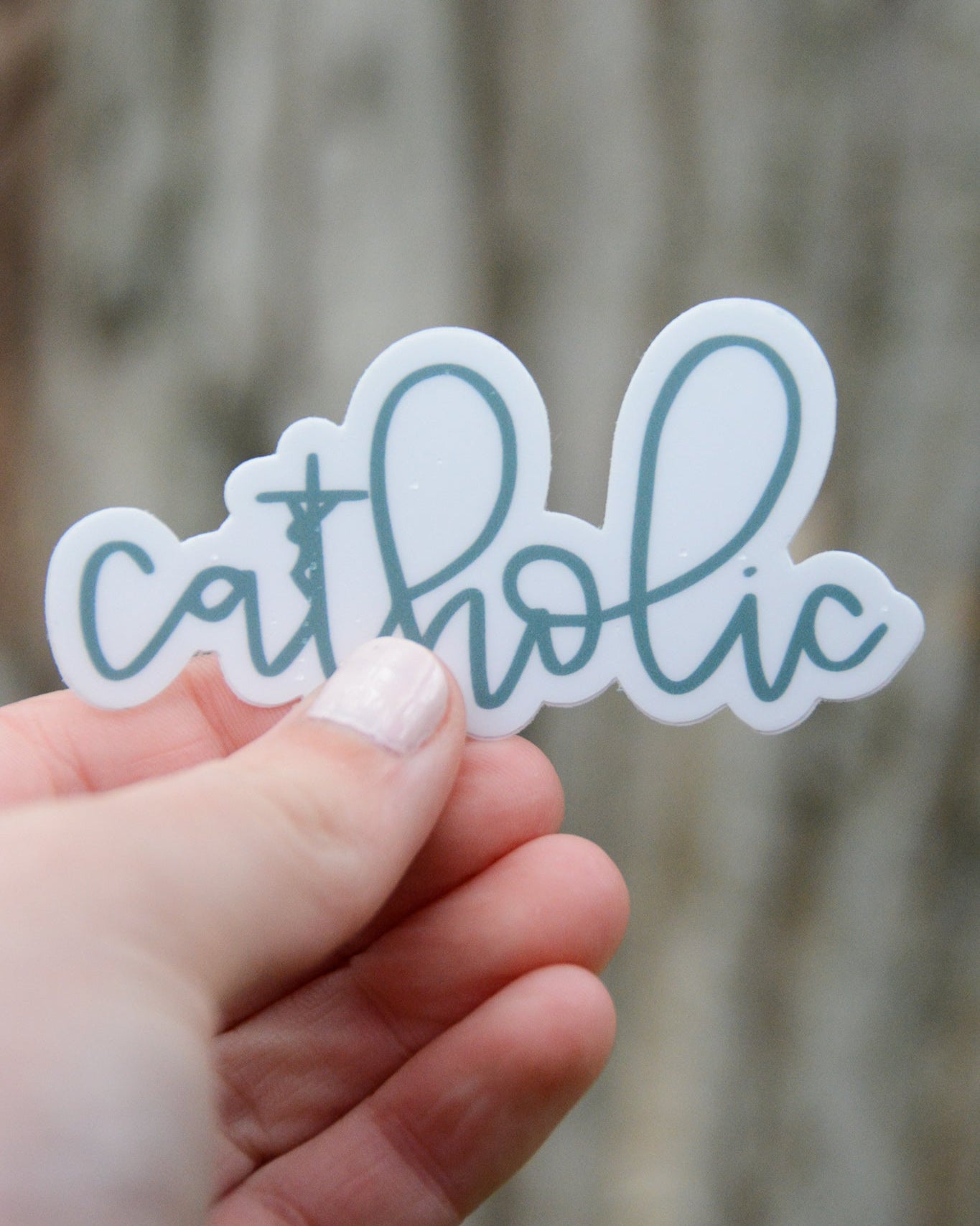 "Catholic" Vinyl Sticker