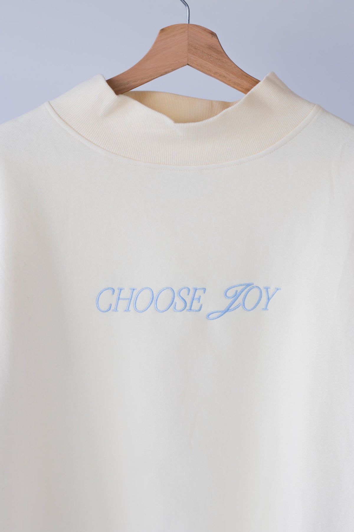 Choose Joy mock neck