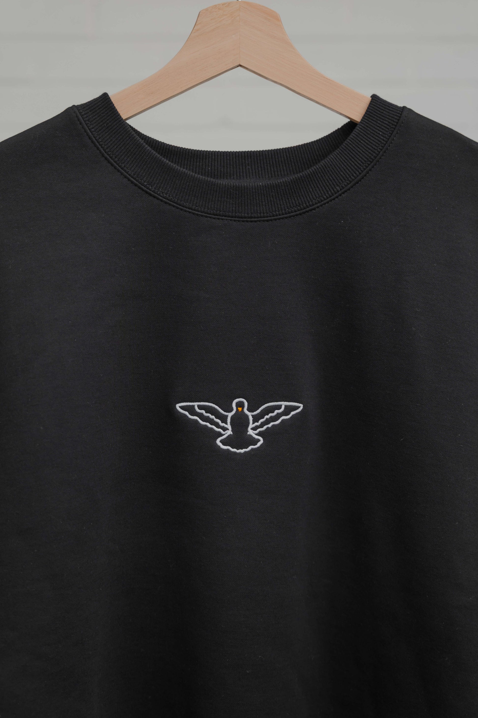 Come Holy Spirit Catholic crewneck - BLACK