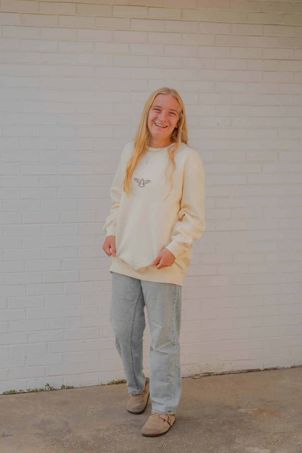 Come Holy Spirit Catholic crewneck - CREAM - PREORDER