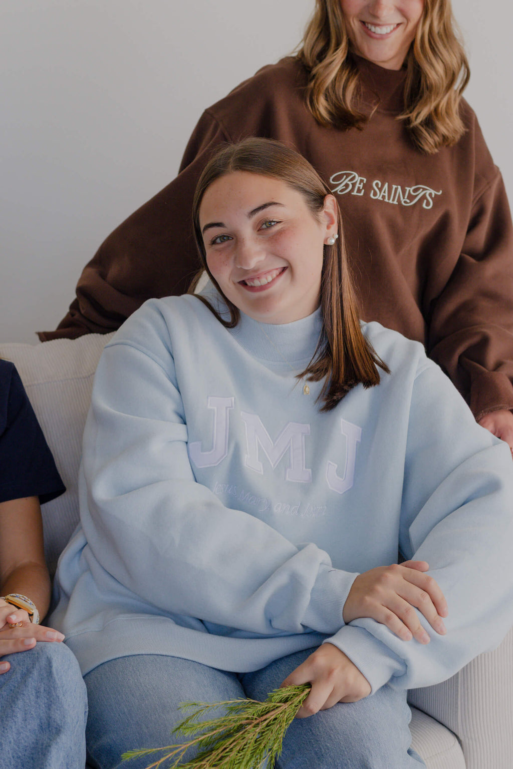 JMJ - Jesus, Mary, and Joseph mock neck
