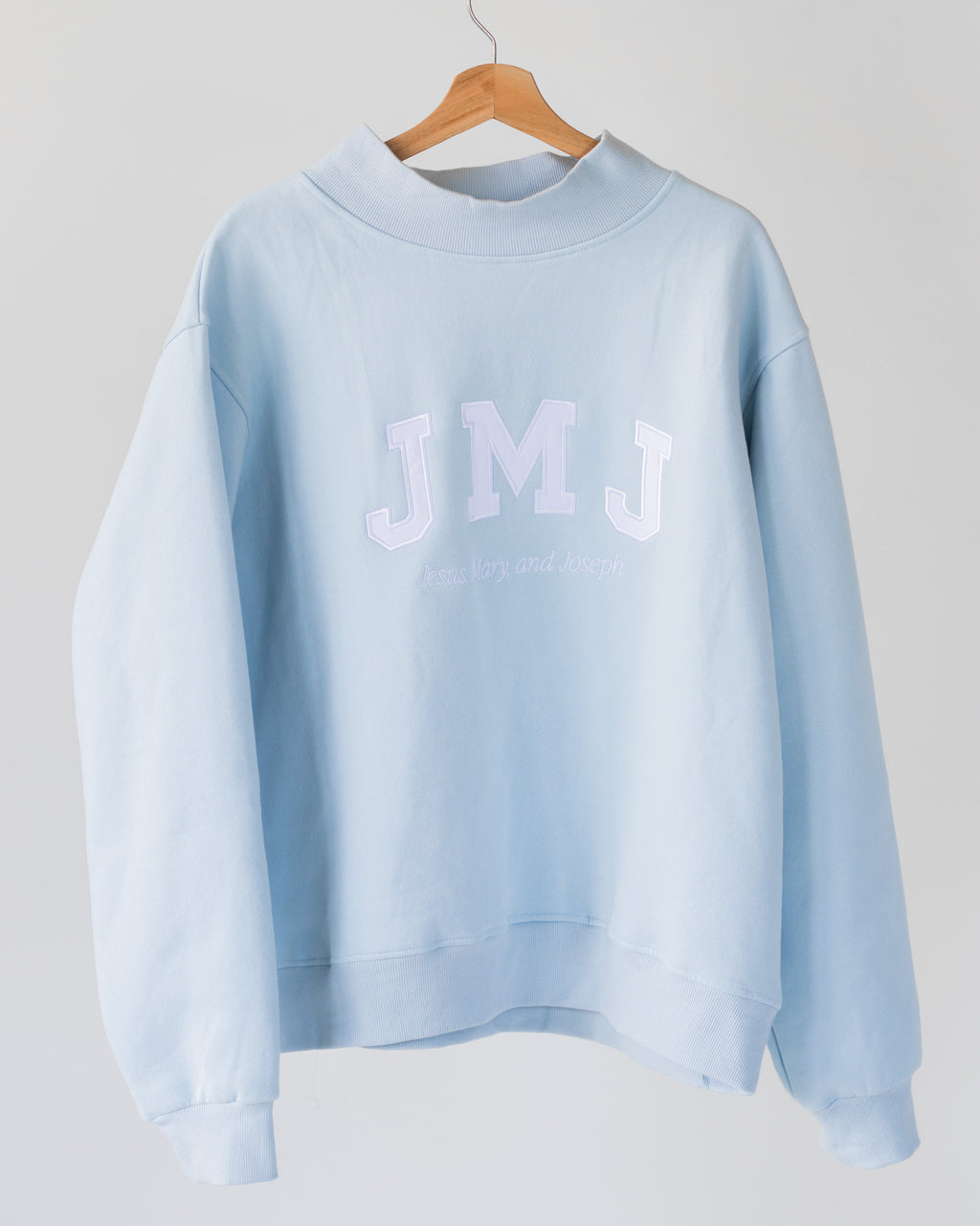 JMJ - Jesus, Mary, and Joseph mock neck